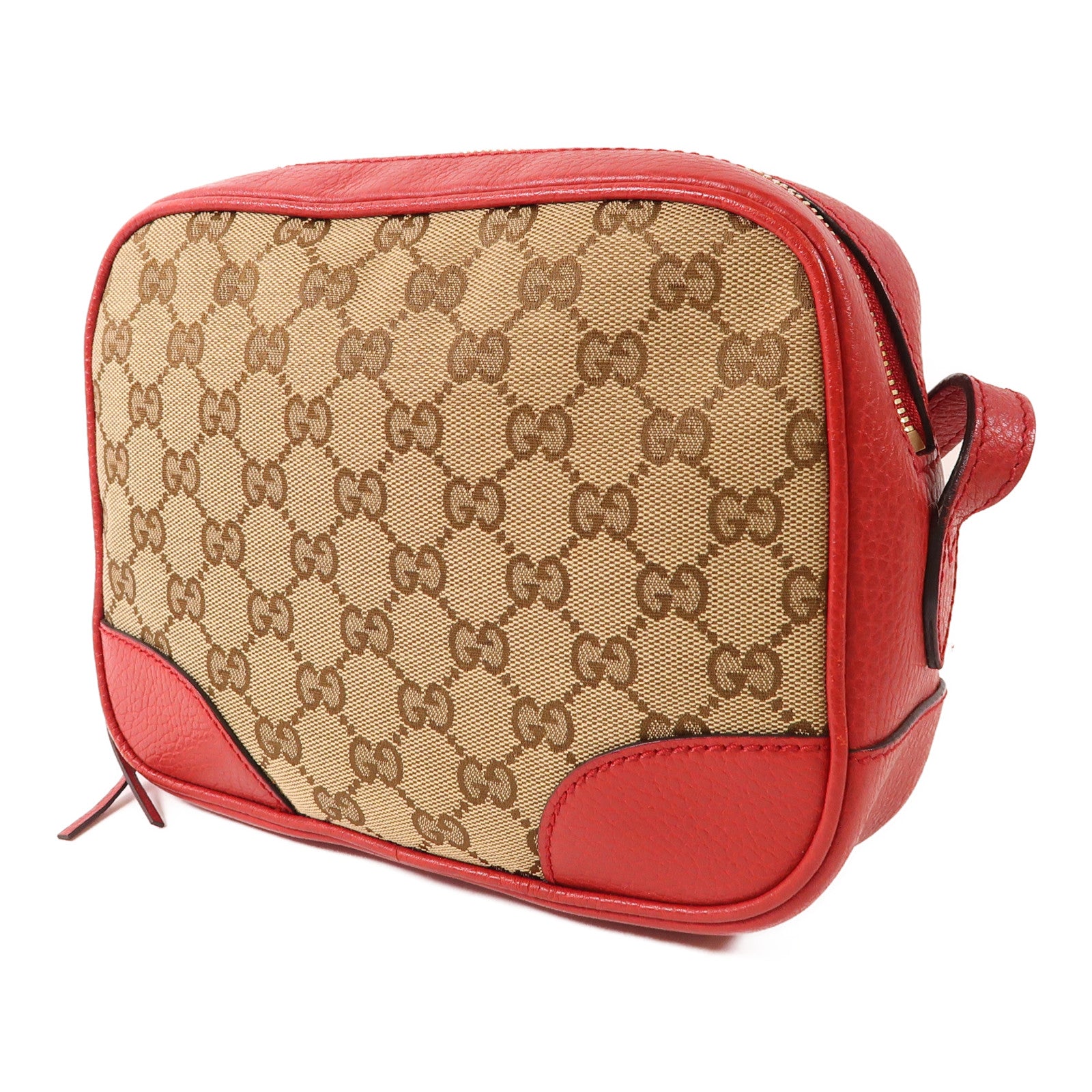 GUCCI 帆布Shoulder Bag金扣肩背袋