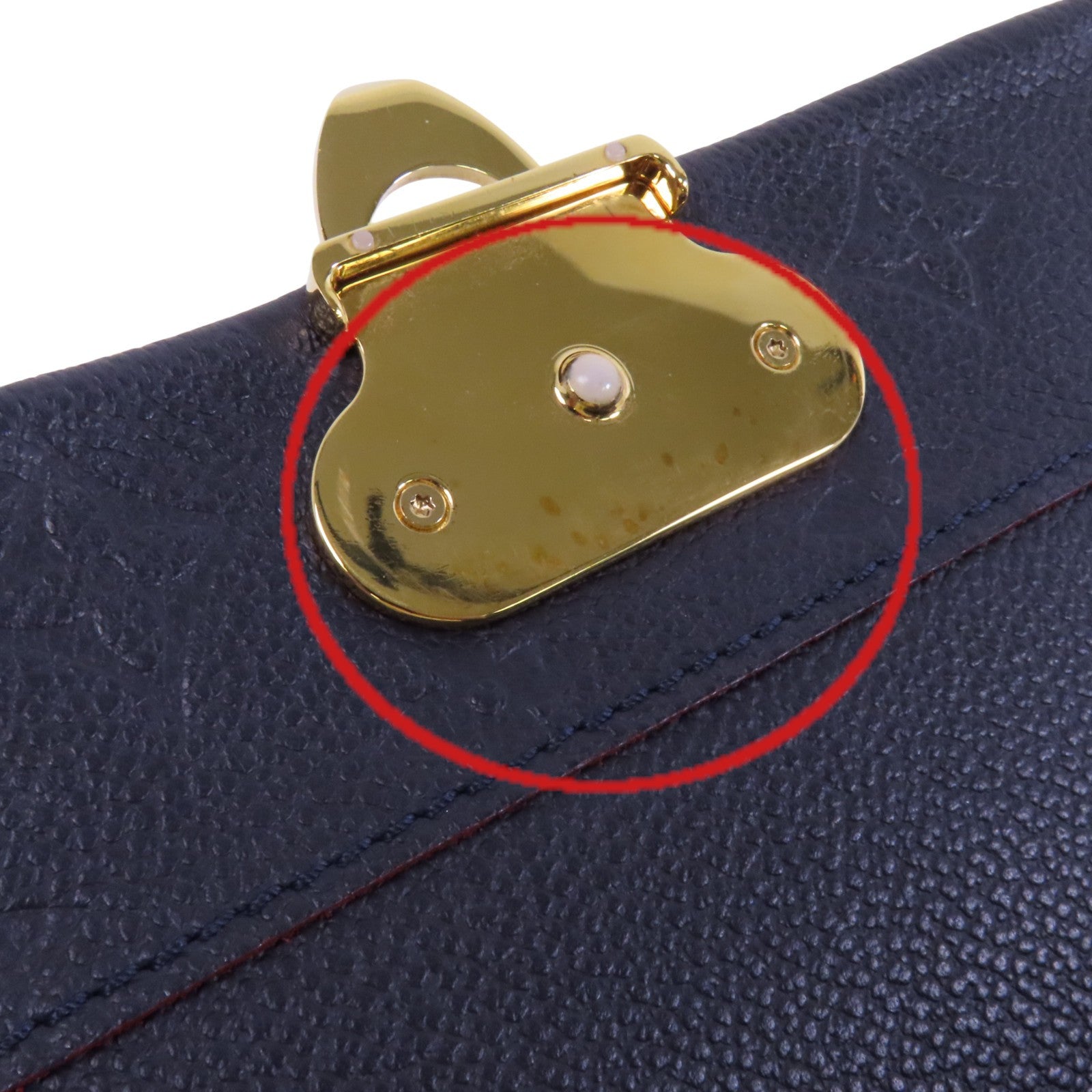 LOUIS VUITTON Monogram Empreinte Vavin PM金扣鏈帶肩背袋