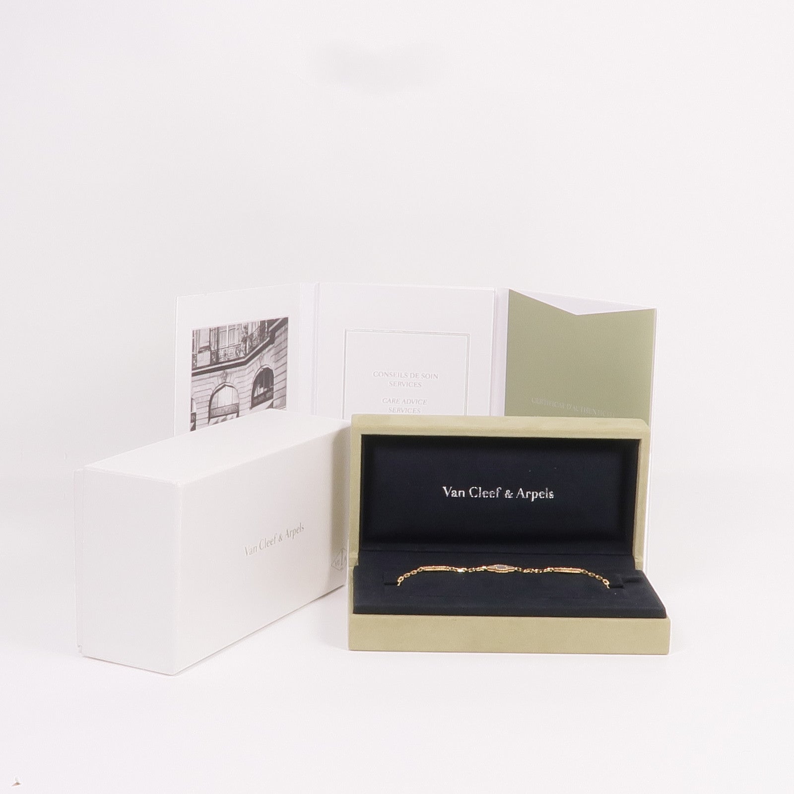 Van Cleef & Arpels 18K黃金Vintage Alhambra Bracelet 5 Motifs珍珠母貝手鏈