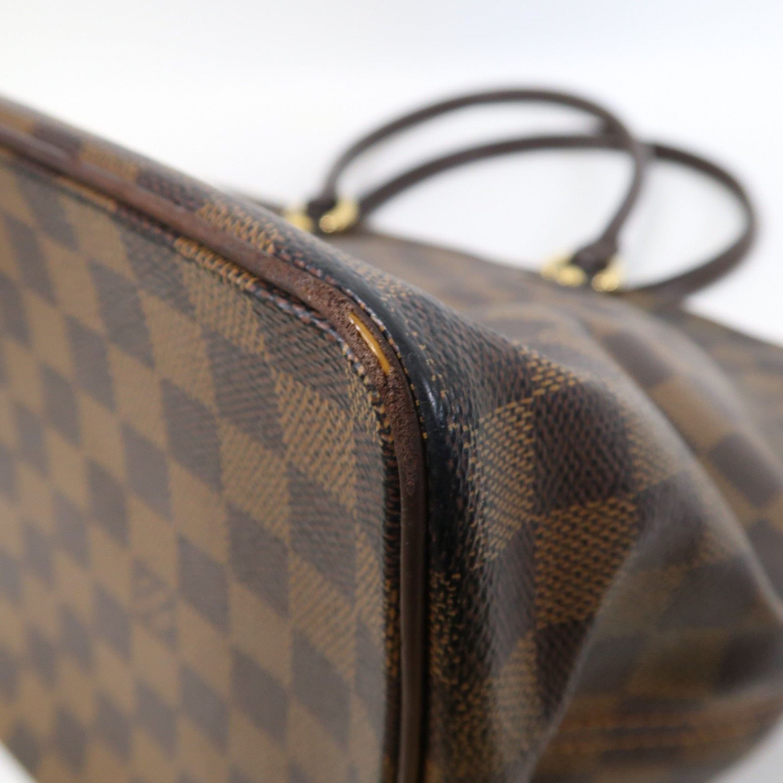 LOUIS VUITTON 【激減優惠】Damier Saleya MM金扣肩背袋啡色