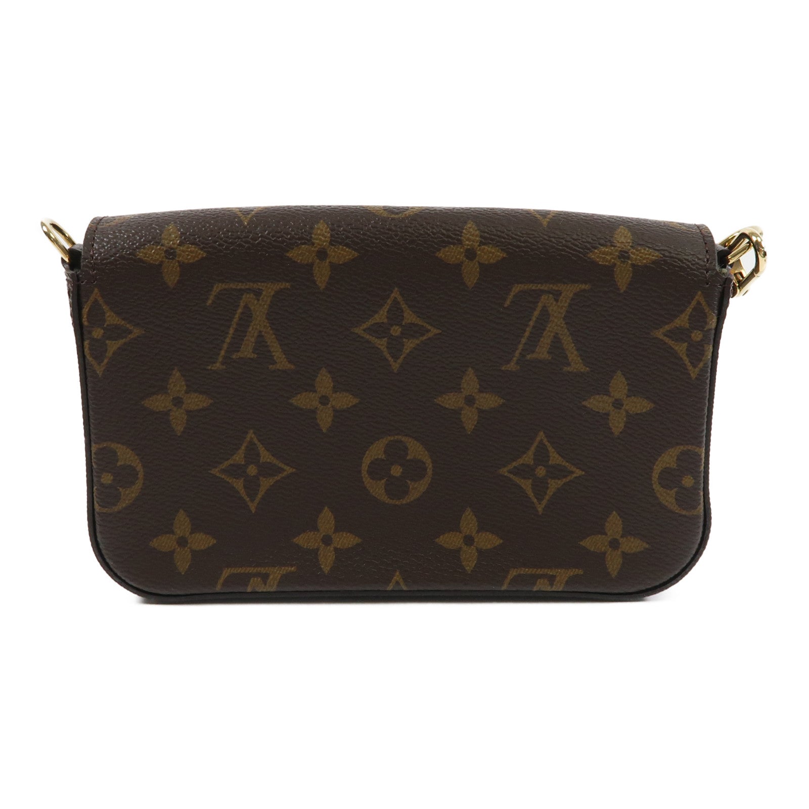 LOUIS VUITTON Monogram Felicie Strap金扣肩背袋