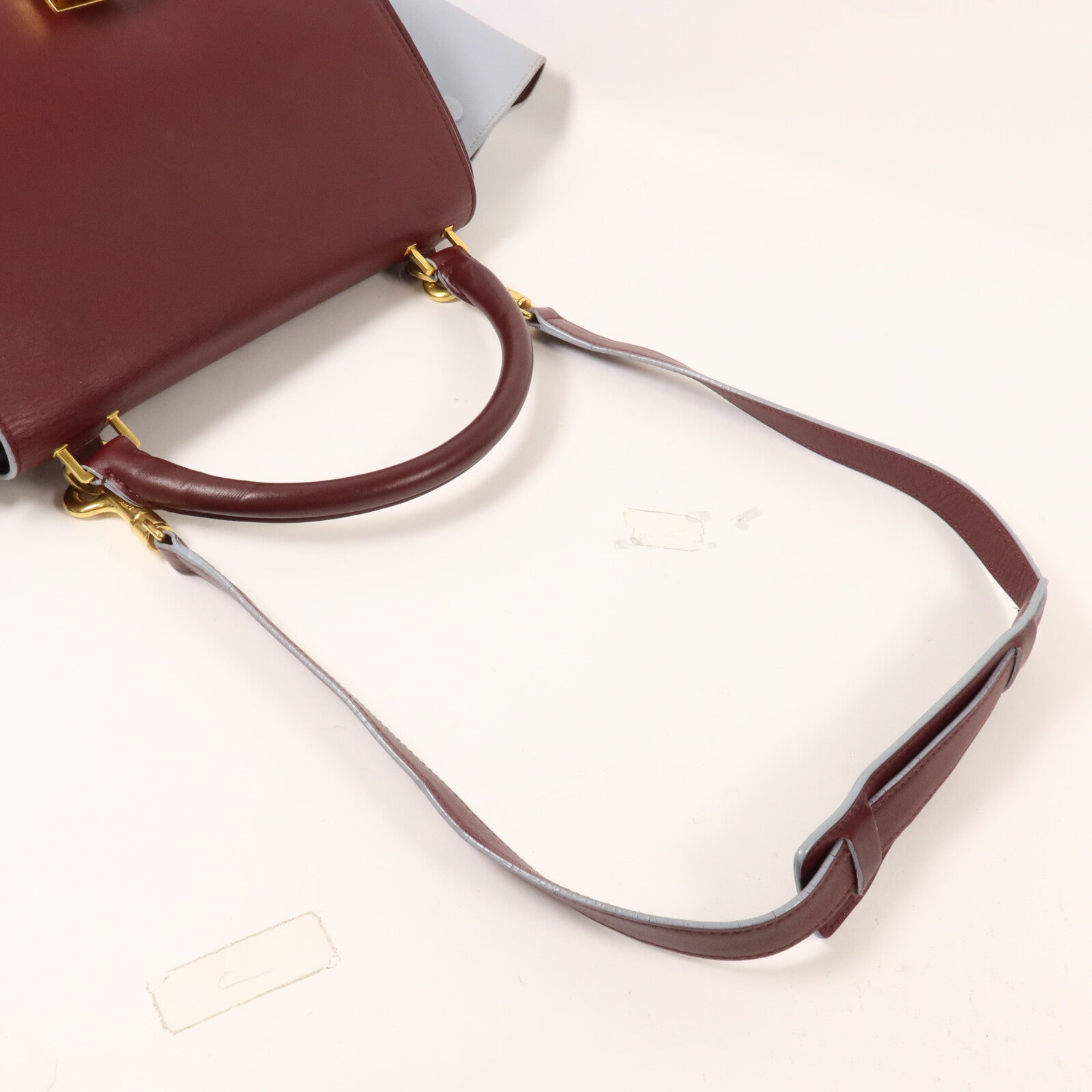 CELINE 牛皮皮革Trapeze Small手挽肩背兩用袋