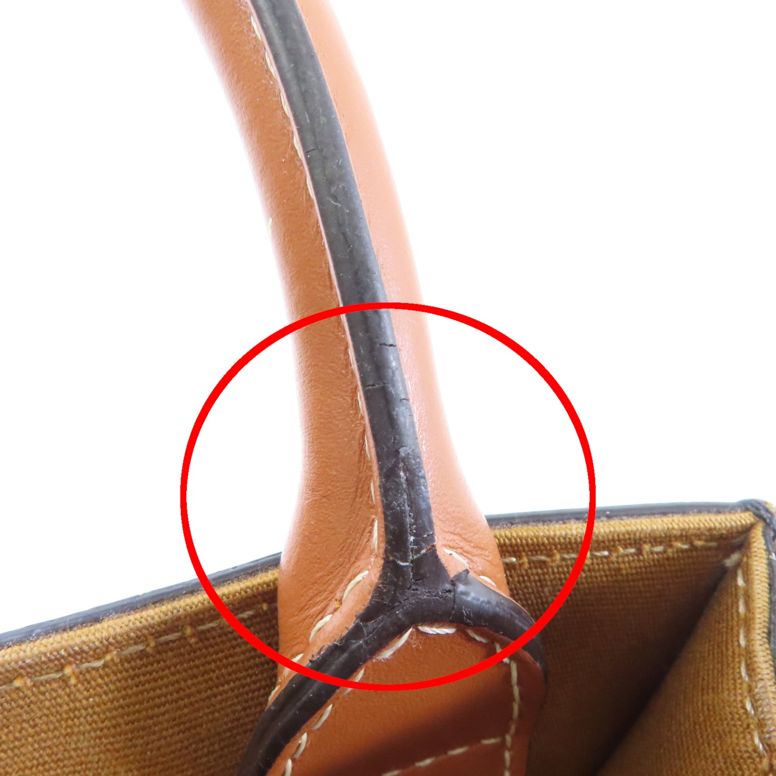 CELINE Triomphe帆布Mini Vertical Cabas金扣手挽肩背兩用袋啡色
