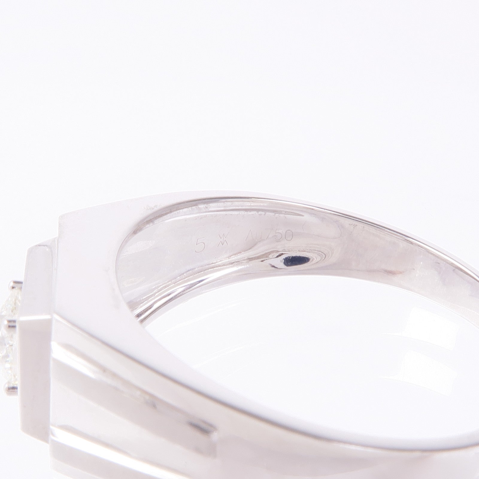 JEWELRY Diamond Ring 18K White Gold US#12.75