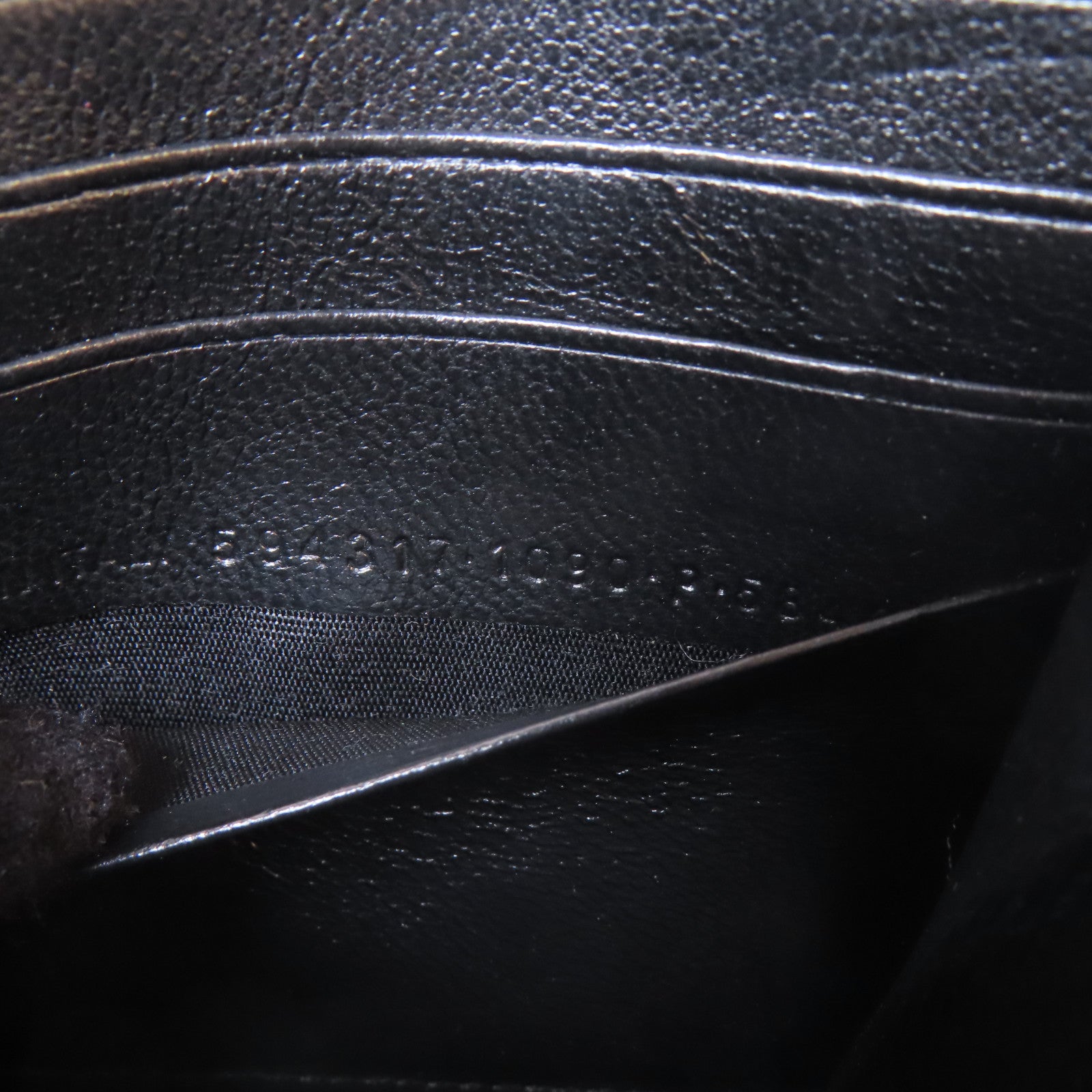 BALENCIAGA 皮革Long Wallet銀扣長錢包黑色