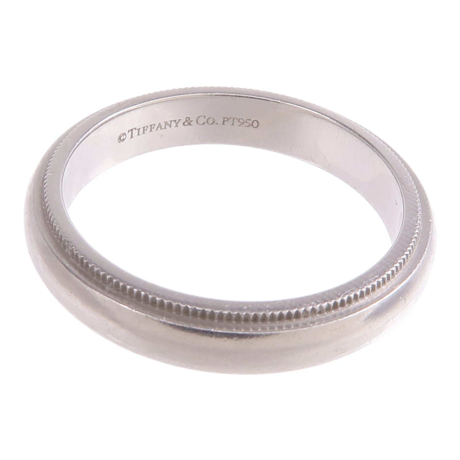 TIFFANY＆CO PT950鉑金Milgrain Ring戒指US#7.75