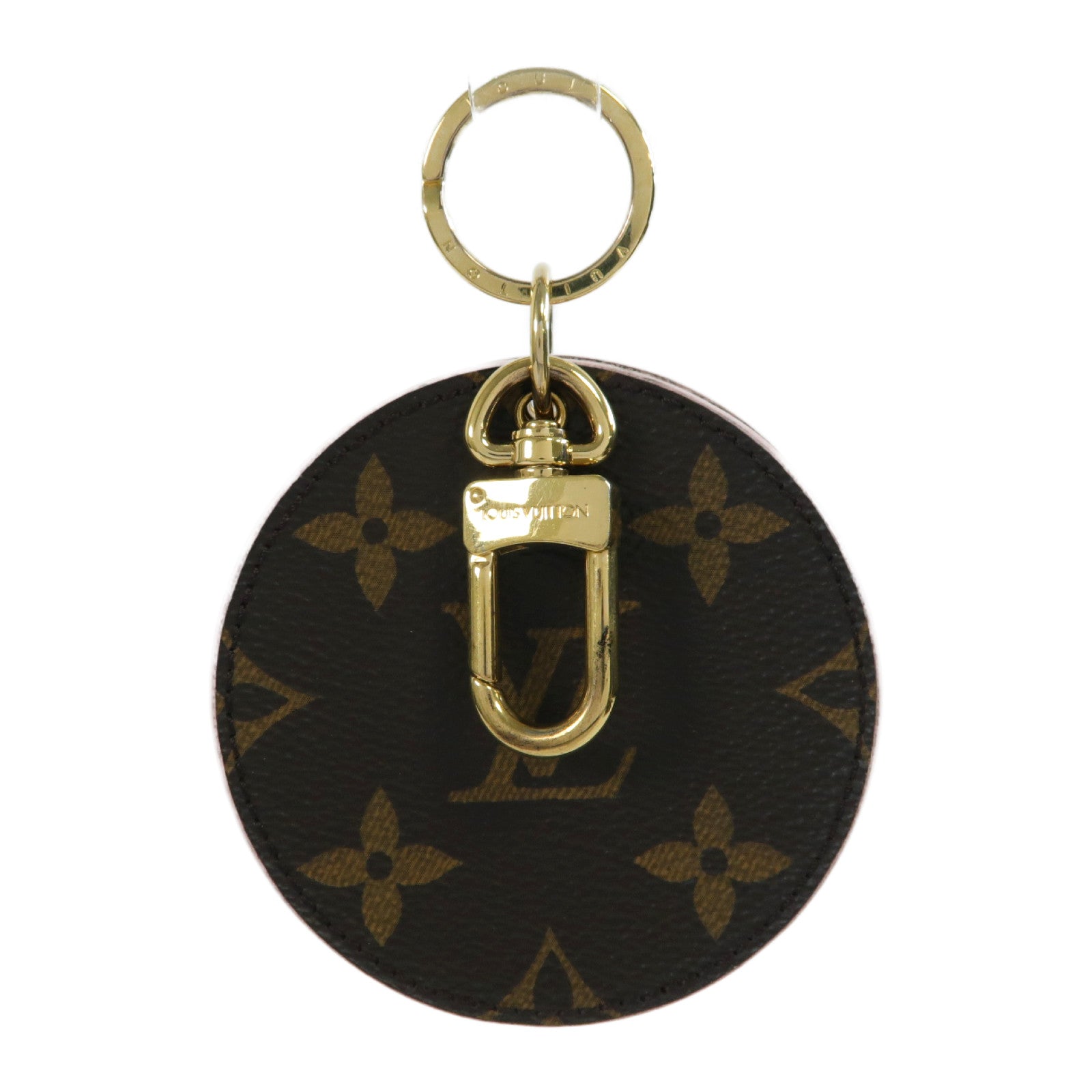 LOUIS VUITTON 【激減優惠】Monogram Mirror Key Ring金扣鎖匙扣啡色/粉紅色