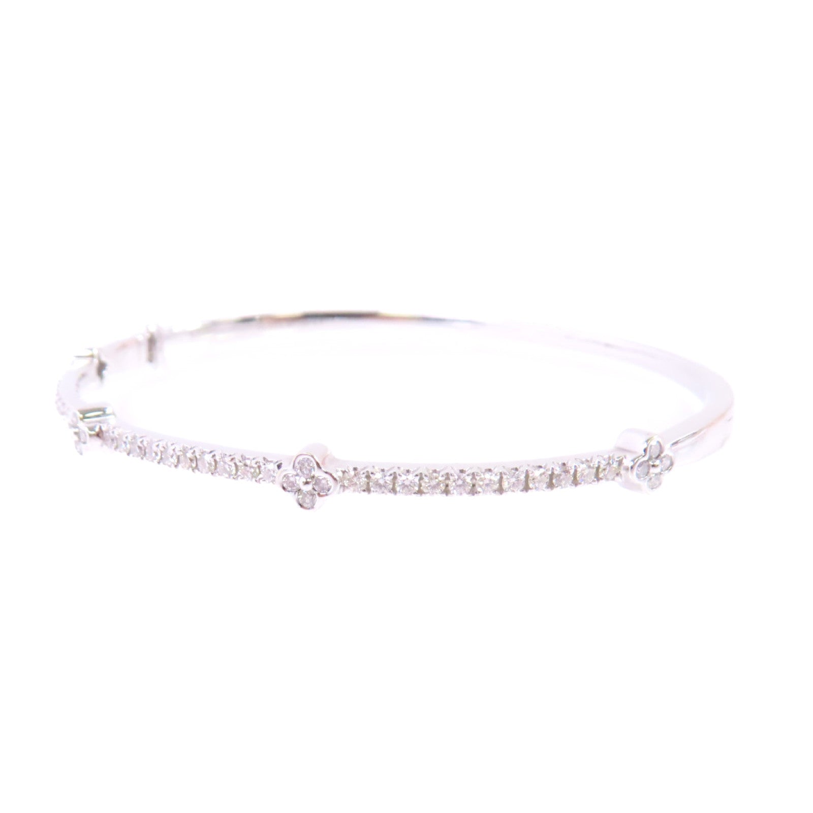 JEWELRY 18K白金/0.707ct鑽石Diamond Bangle銀扣手鐲