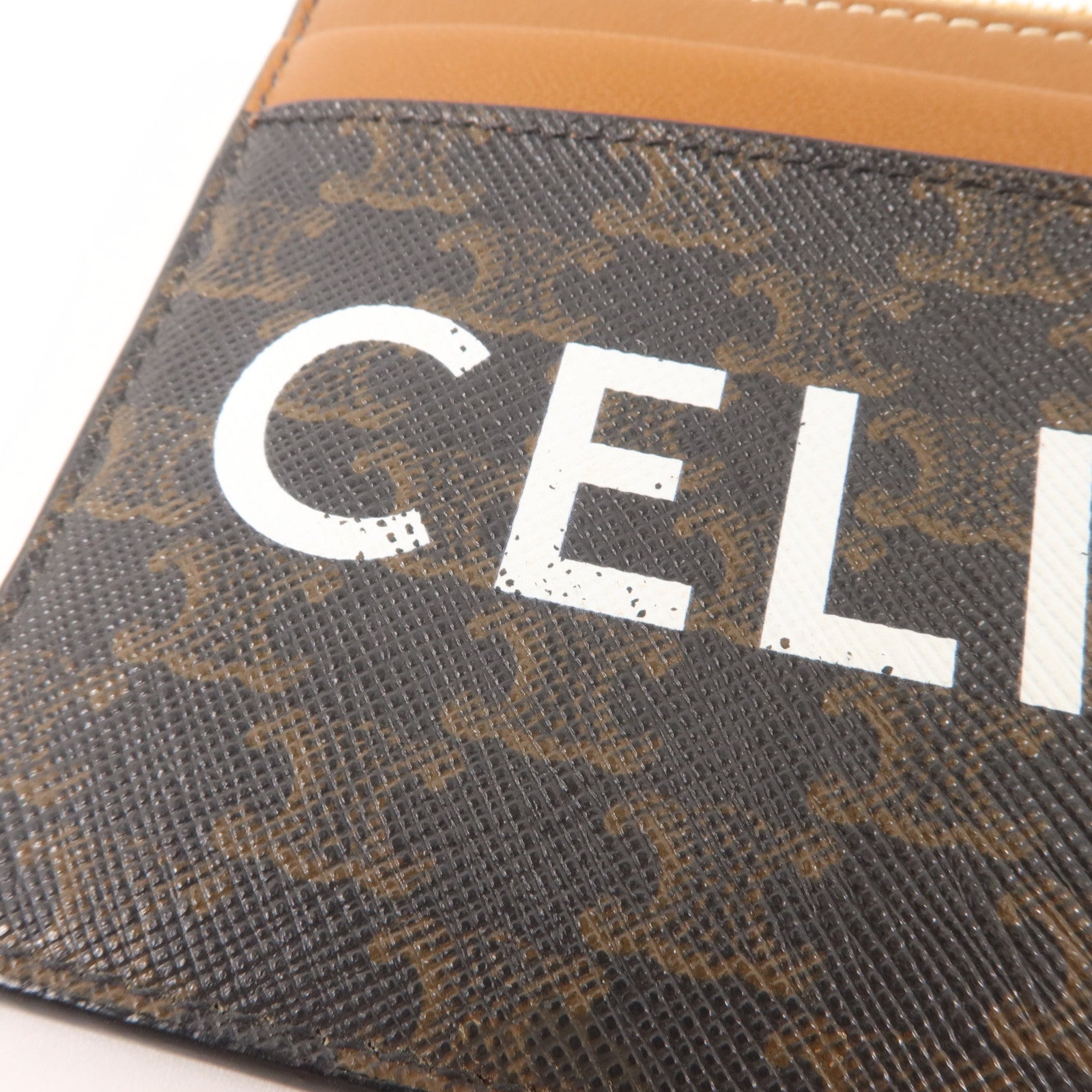 CELINE 塗層帆布Zipped Card Holder卡片套
