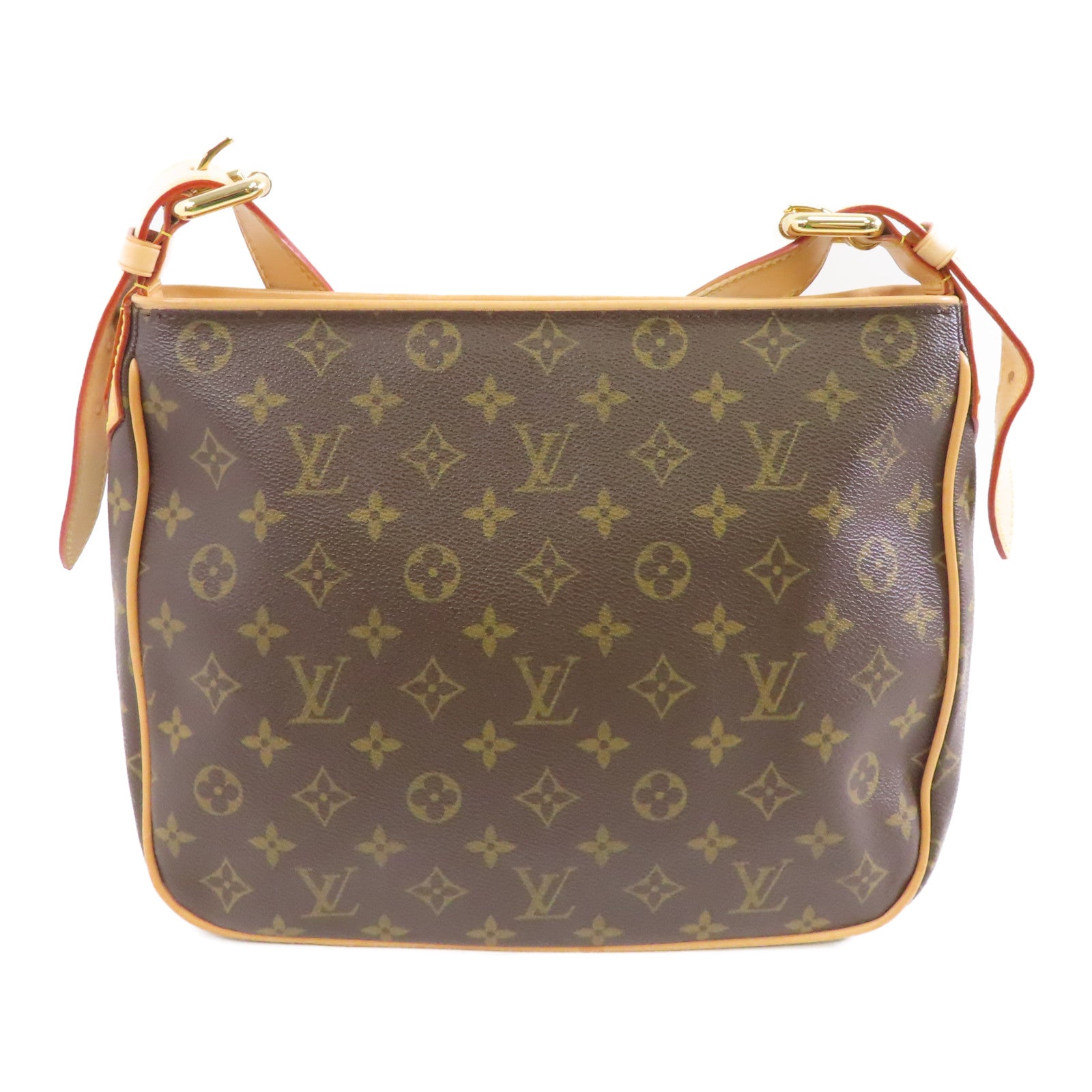 LOUIS VUITTON Monogram Hudson GM金扣肩背袋啡色