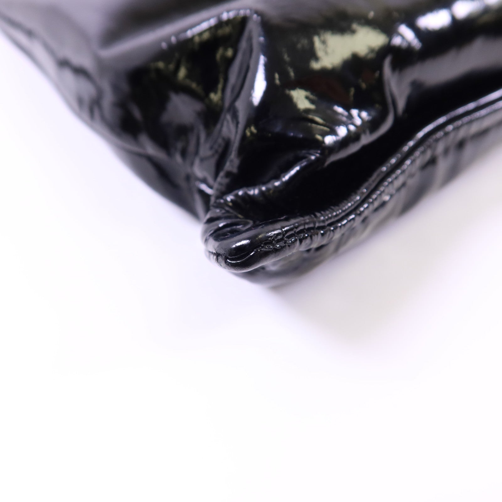 CHANEL 漆皮皮革Shoulder Bag銀扣鏈帶肩背帶