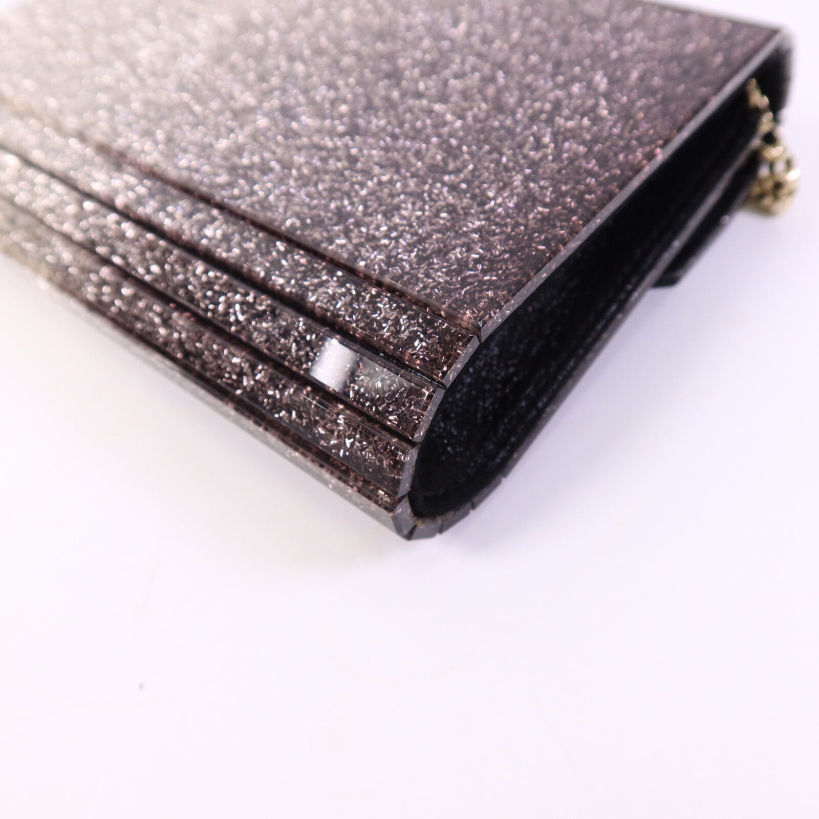 JIMMY CHOO 塑膠Candy Glitter Clutch鏈帶肩背袋