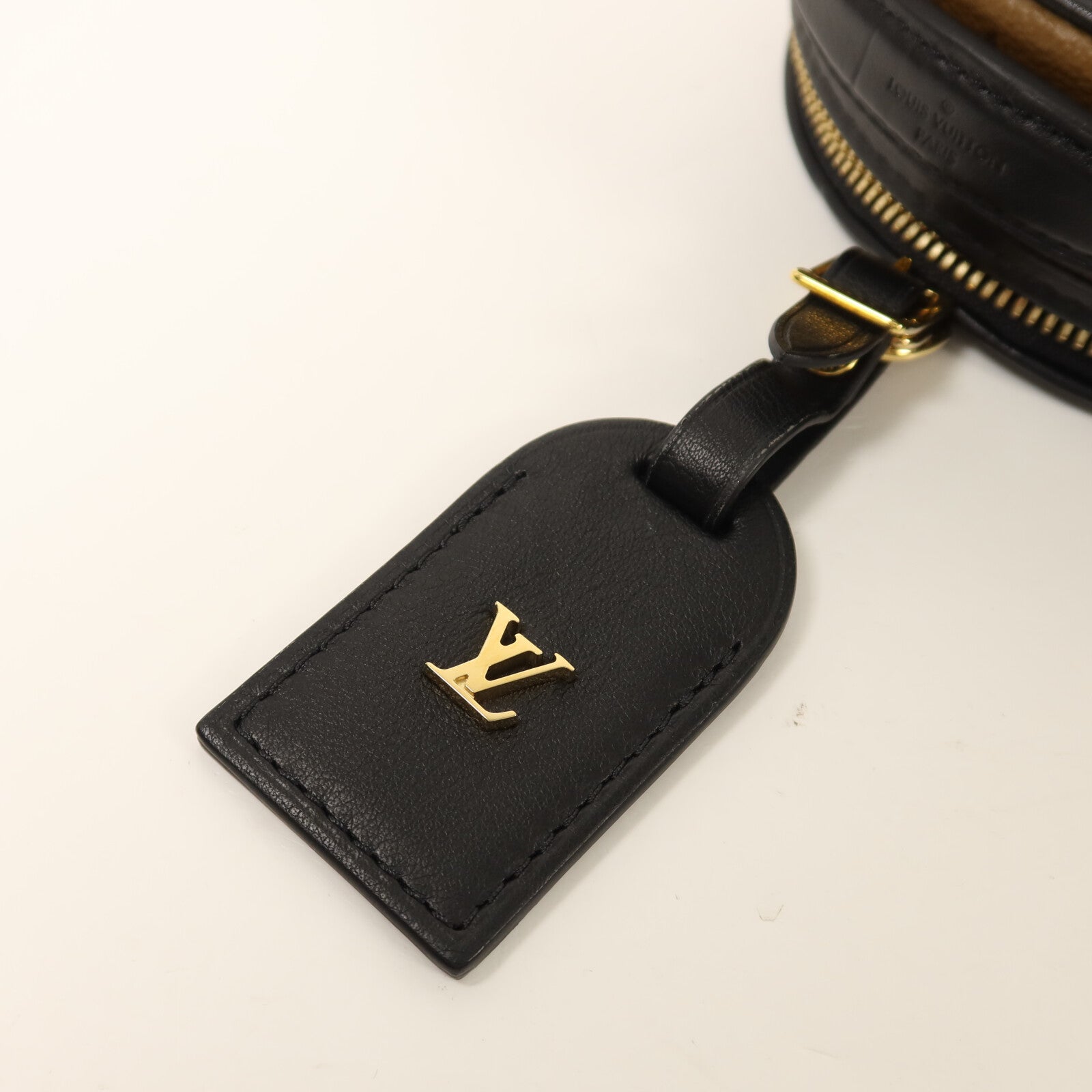 LOUIS VUITTON Monogram Reverse Mini Boite Chapeau金扣手挽肩背兩用袋