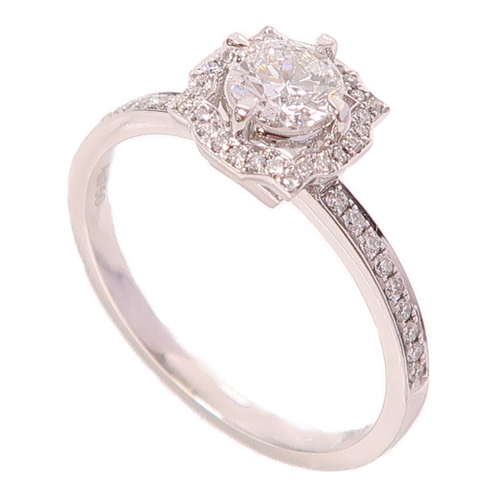 JEWELRY 18K白金Diamond Ring鑽石戒指US#8