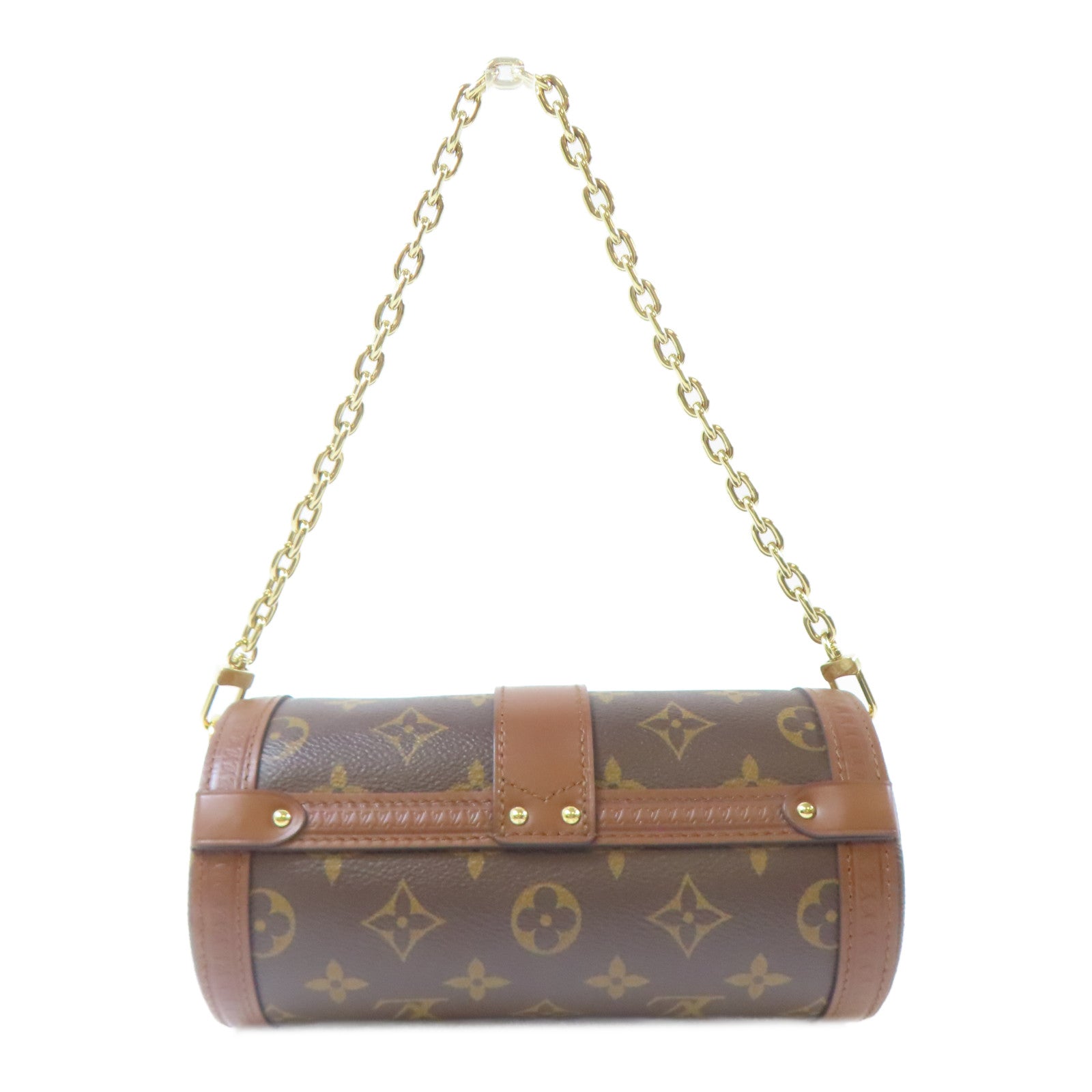 LOUIS VUITTON Monogram Papillon Trunk金扣手挽肩背兩用袋啡色