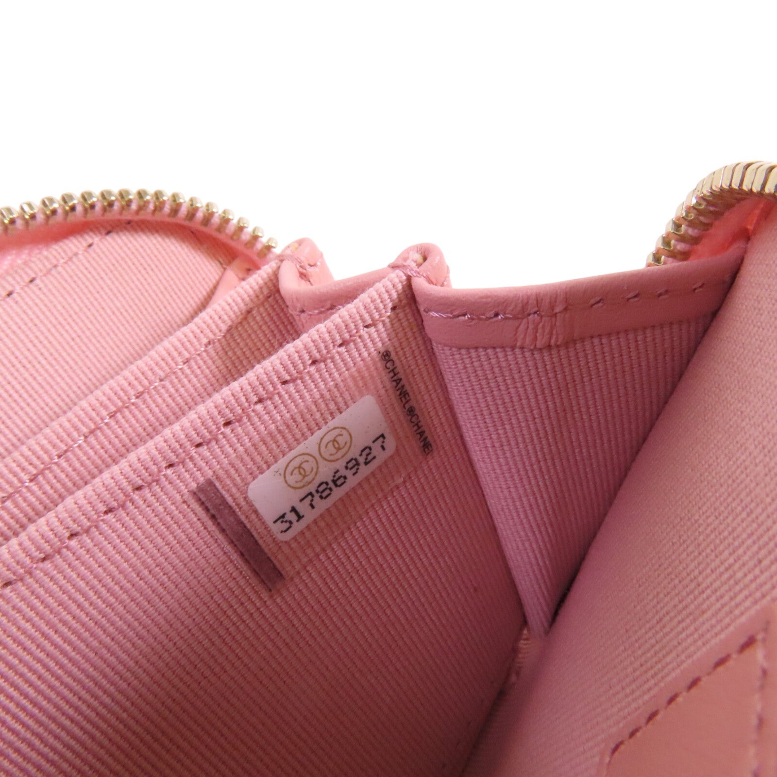 CHANEL 牛皮皮革Coins Card Case金扣零錢卡套