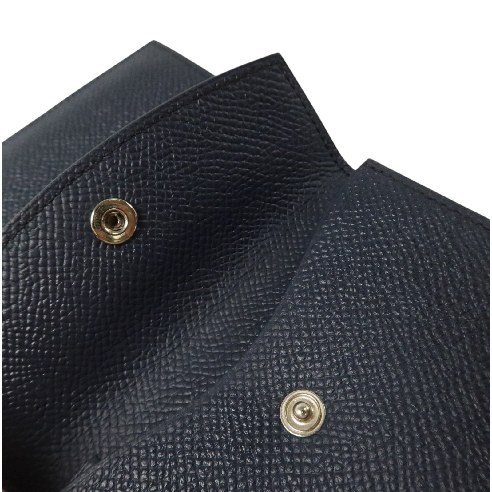 HERMES EpsomBearn Mini Wallet銀扣零錢包Bleu Nuit