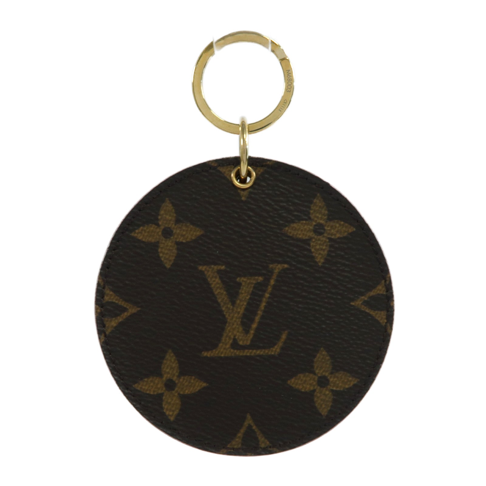 LOUIS VUITTON 【激減優惠】Monogram Mirror Key Ring金扣鎖匙扣啡色/粉紅色