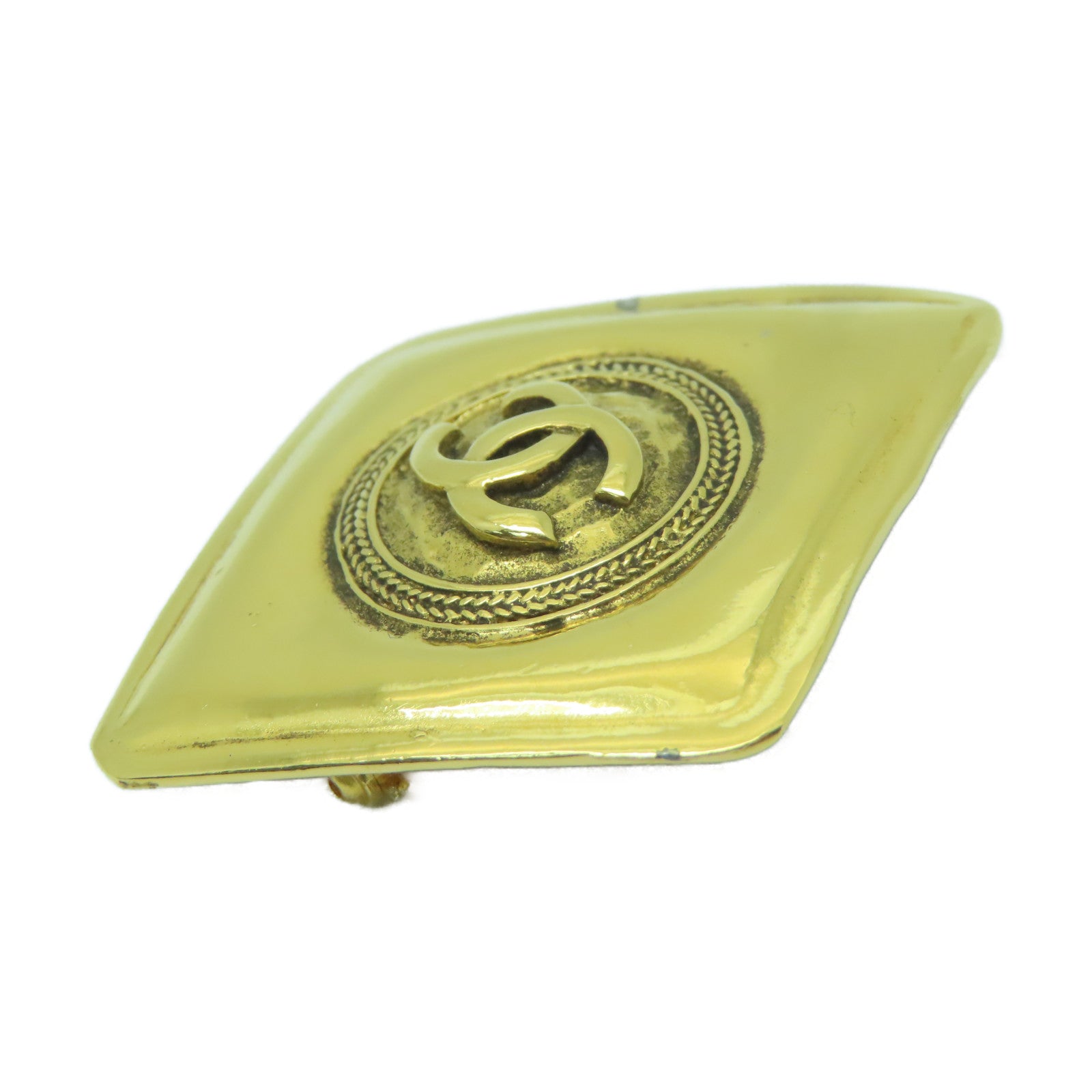 CHANEL 【激減優惠】金屬Brooch胸針金色