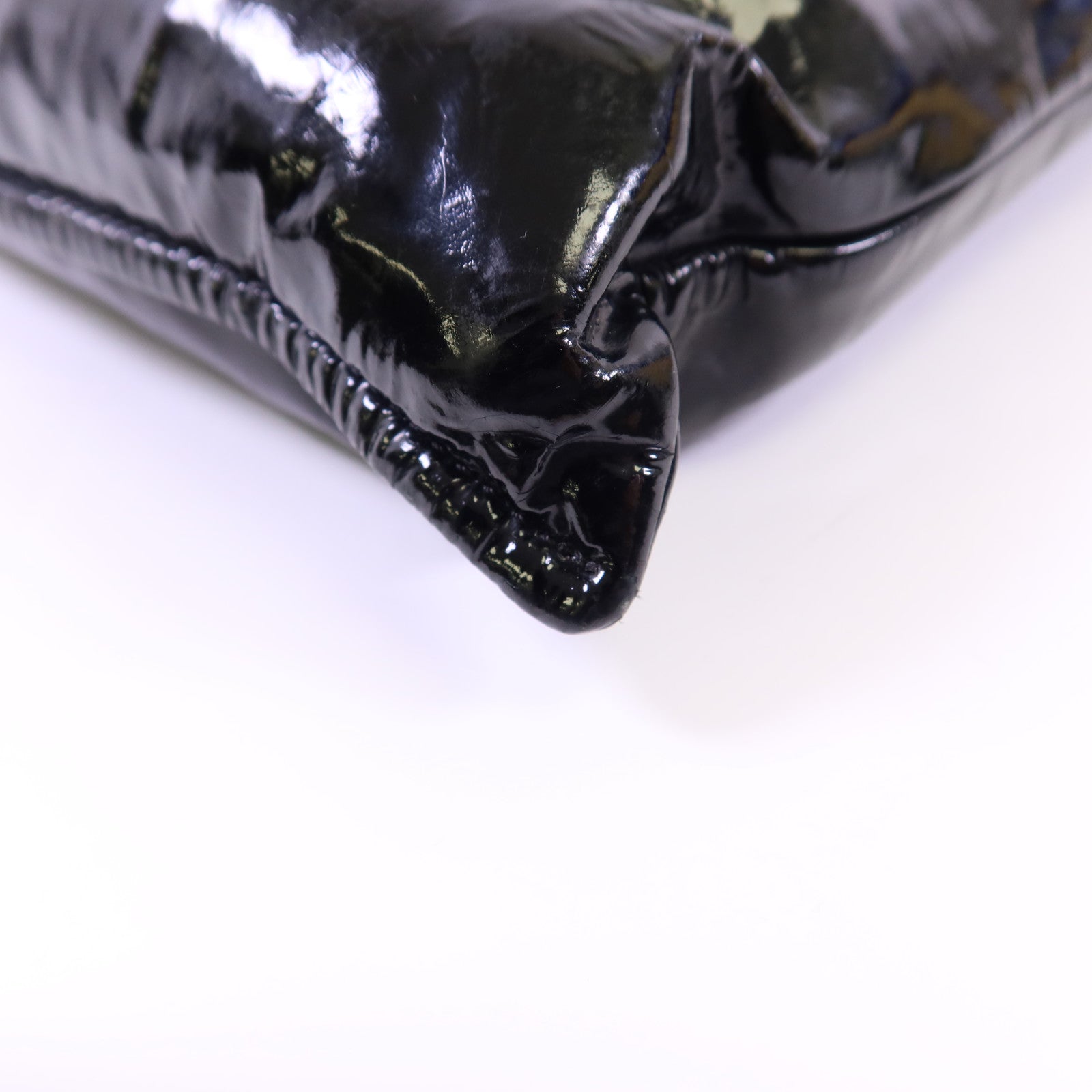 CHANEL 漆皮皮革Shoulder Bag銀扣鏈帶肩背帶