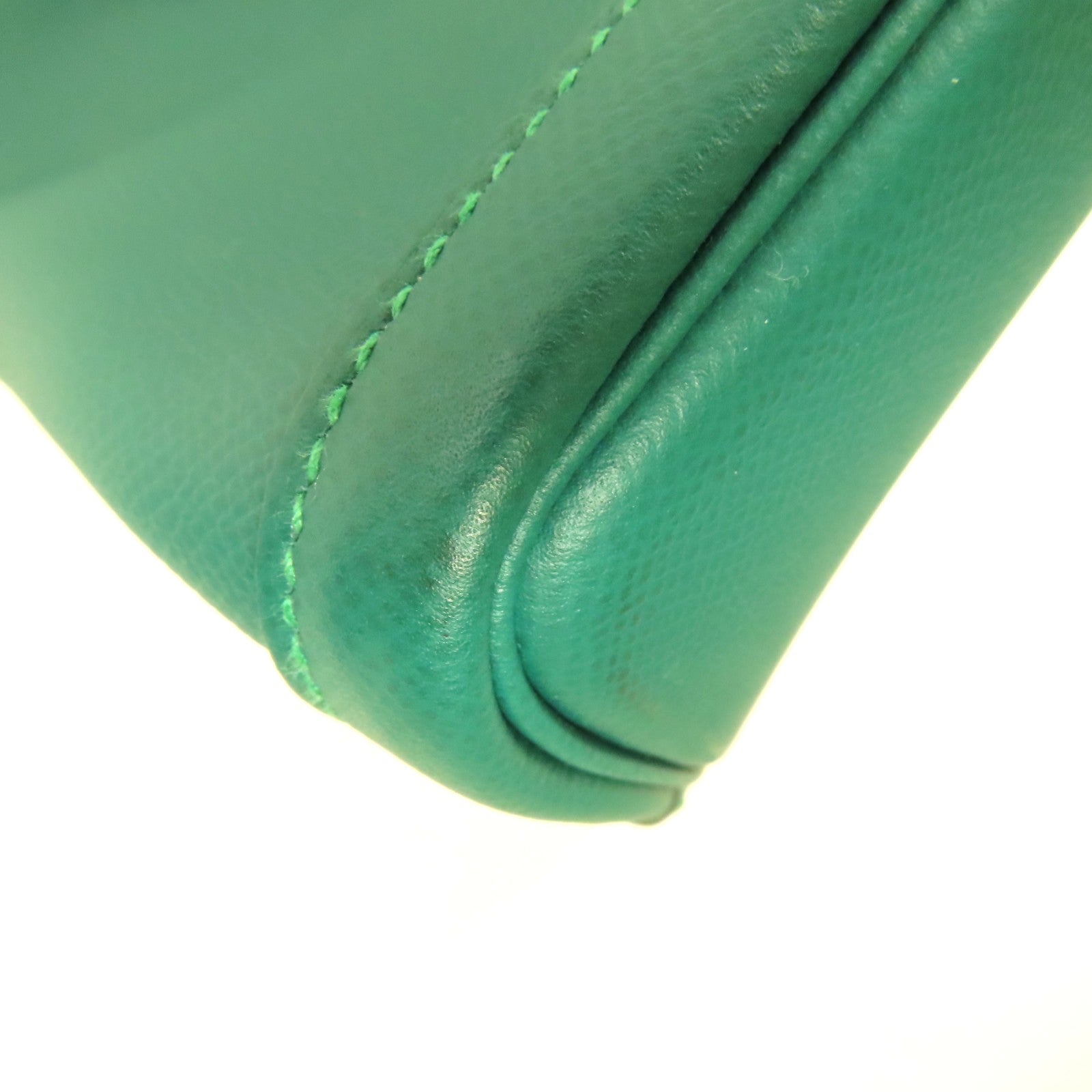 HERMES Epsom皮革Garden Party PM銀扣手挽袋Cactus