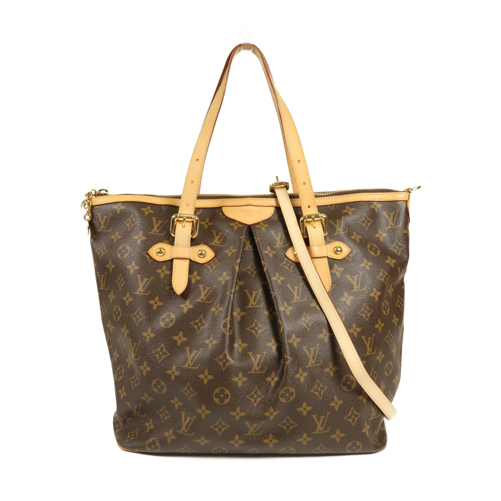 LOUIS VUITTON Monogram Palermo GM金扣手挽肩背兩用袋