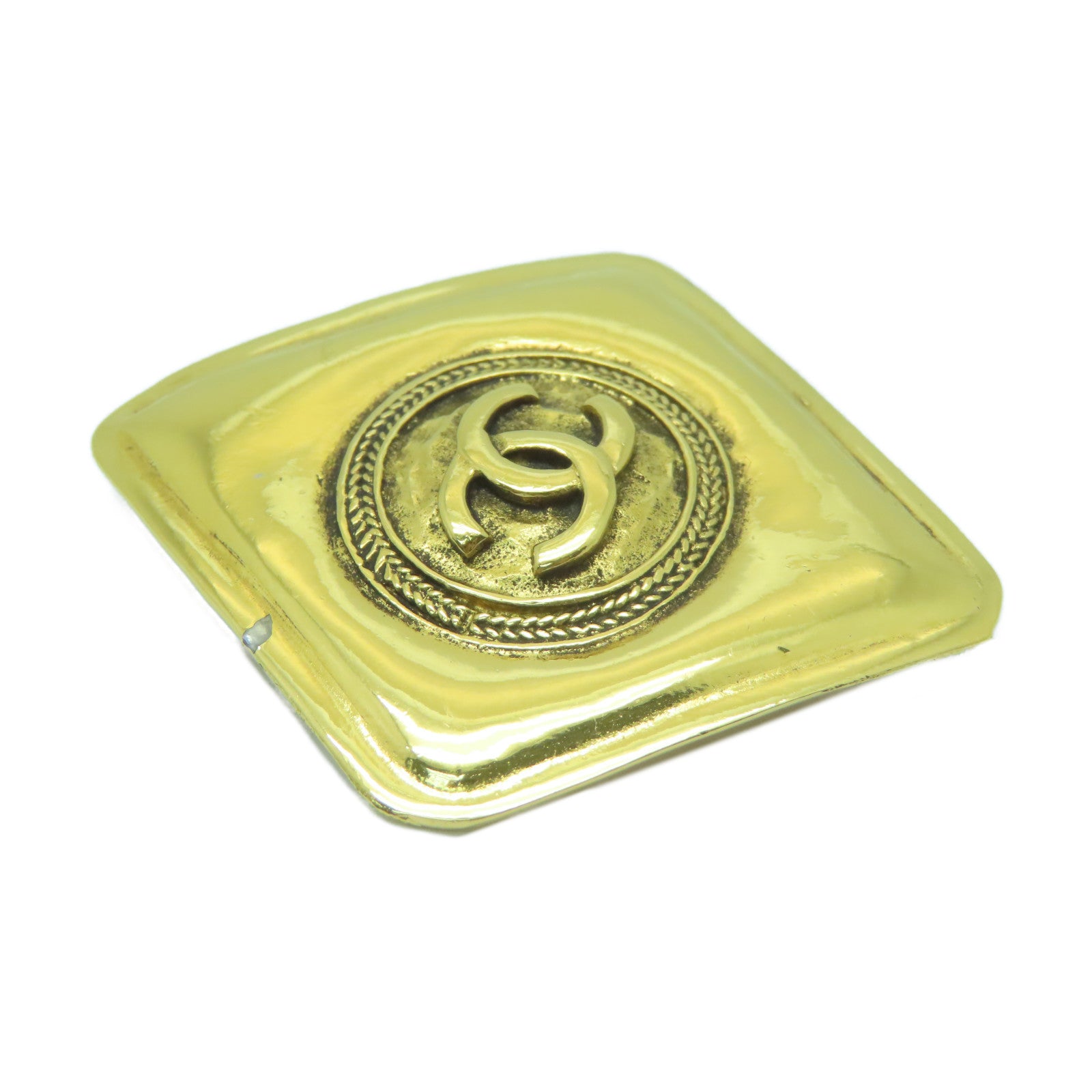 CHANEL 【激減優惠】金屬Brooch胸針金色