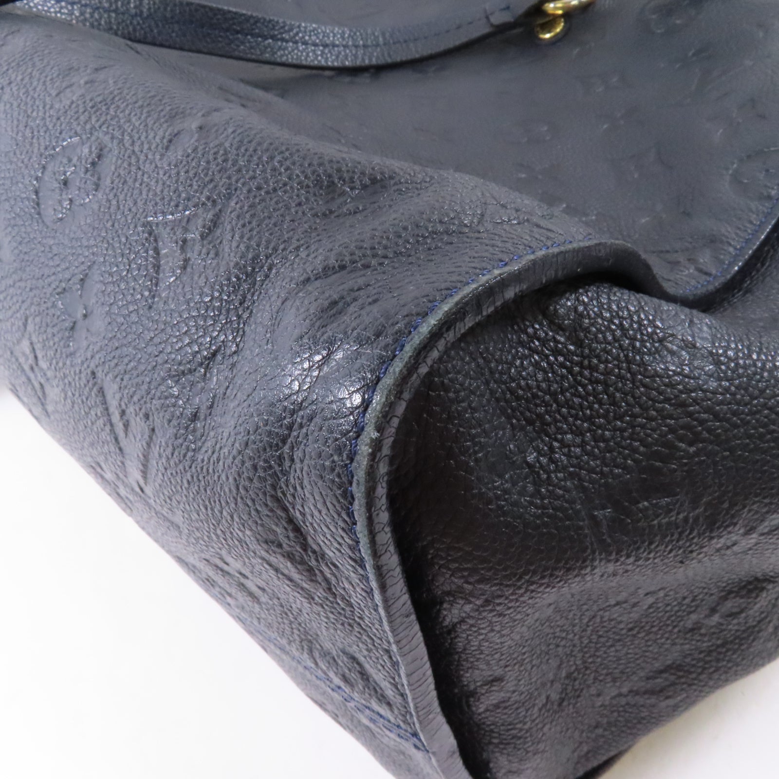 LOUIS VUITTON Monogram Empreinte Lumineuse GM金扣肩背袋黑色