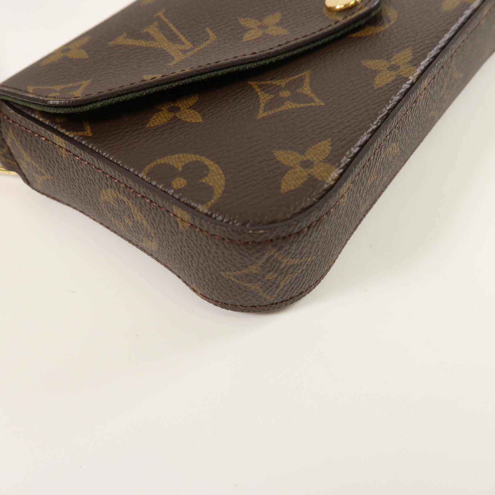 LOUIS VUITTON Monogram Felicie Strap金扣肩背袋