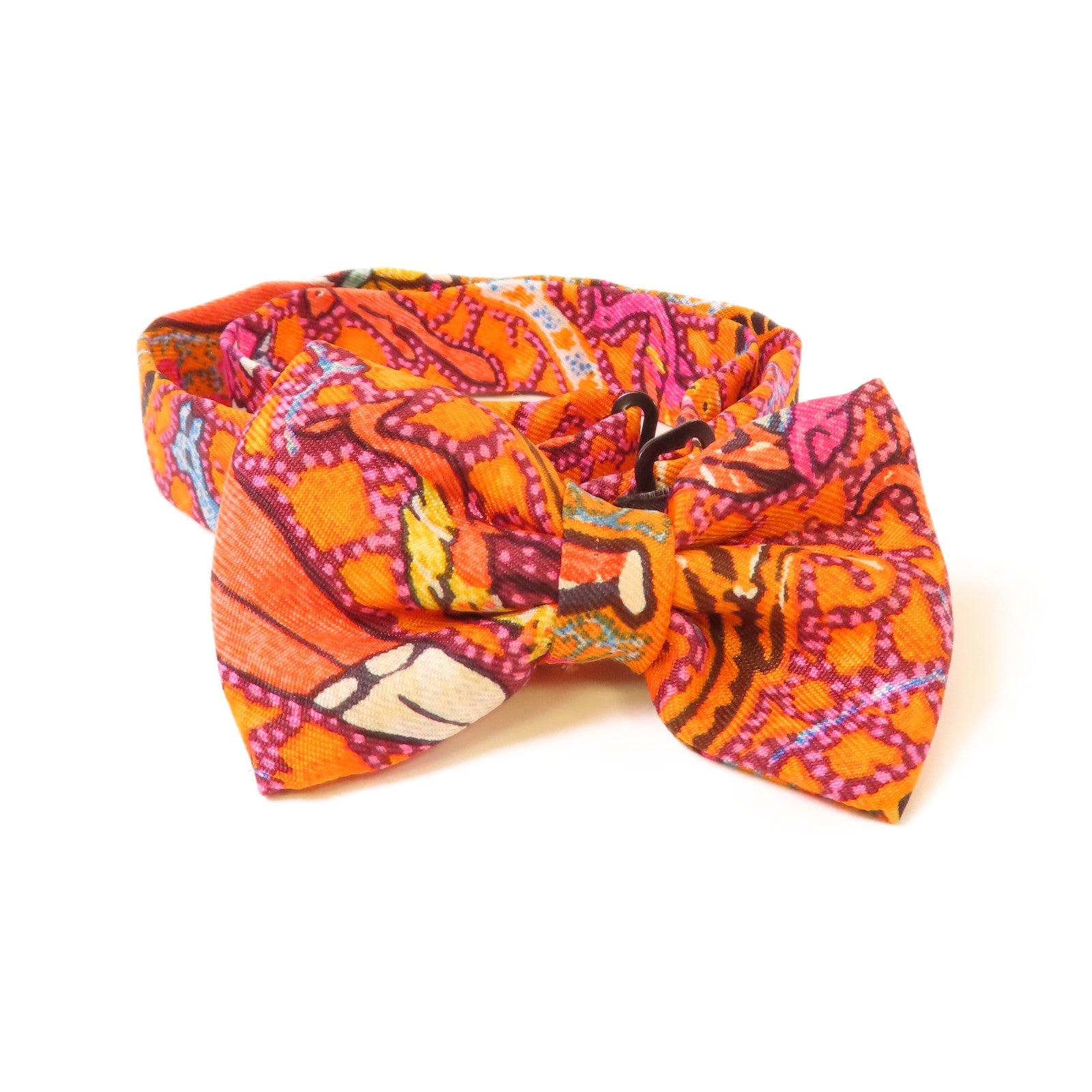 HERMES 【激減優惠】絲質Bow Tie煲呔(蝶形領結)橙色/彩色