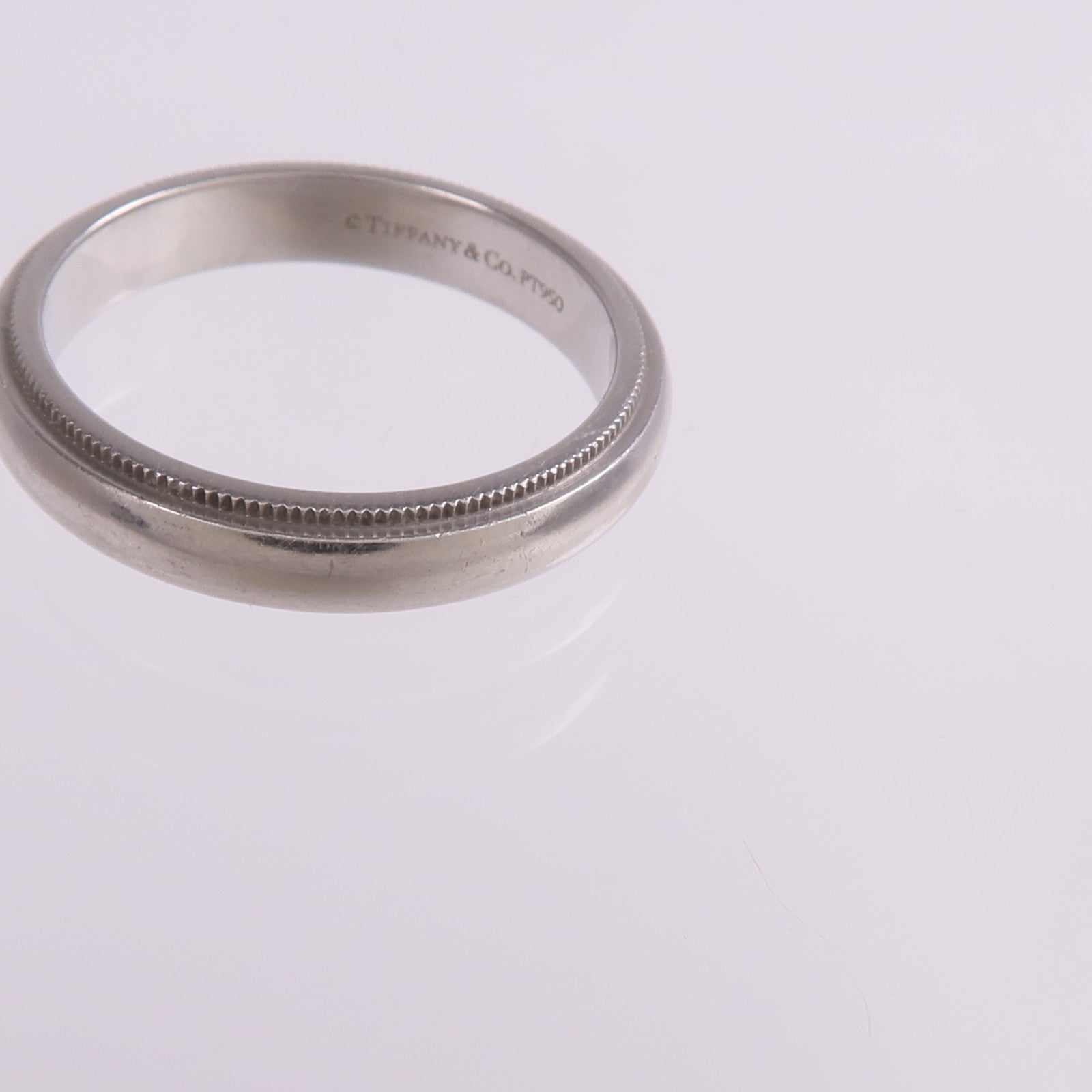 TIFFANY＆CO PT950鉑金Milgrain Ring戒指US#7.75
