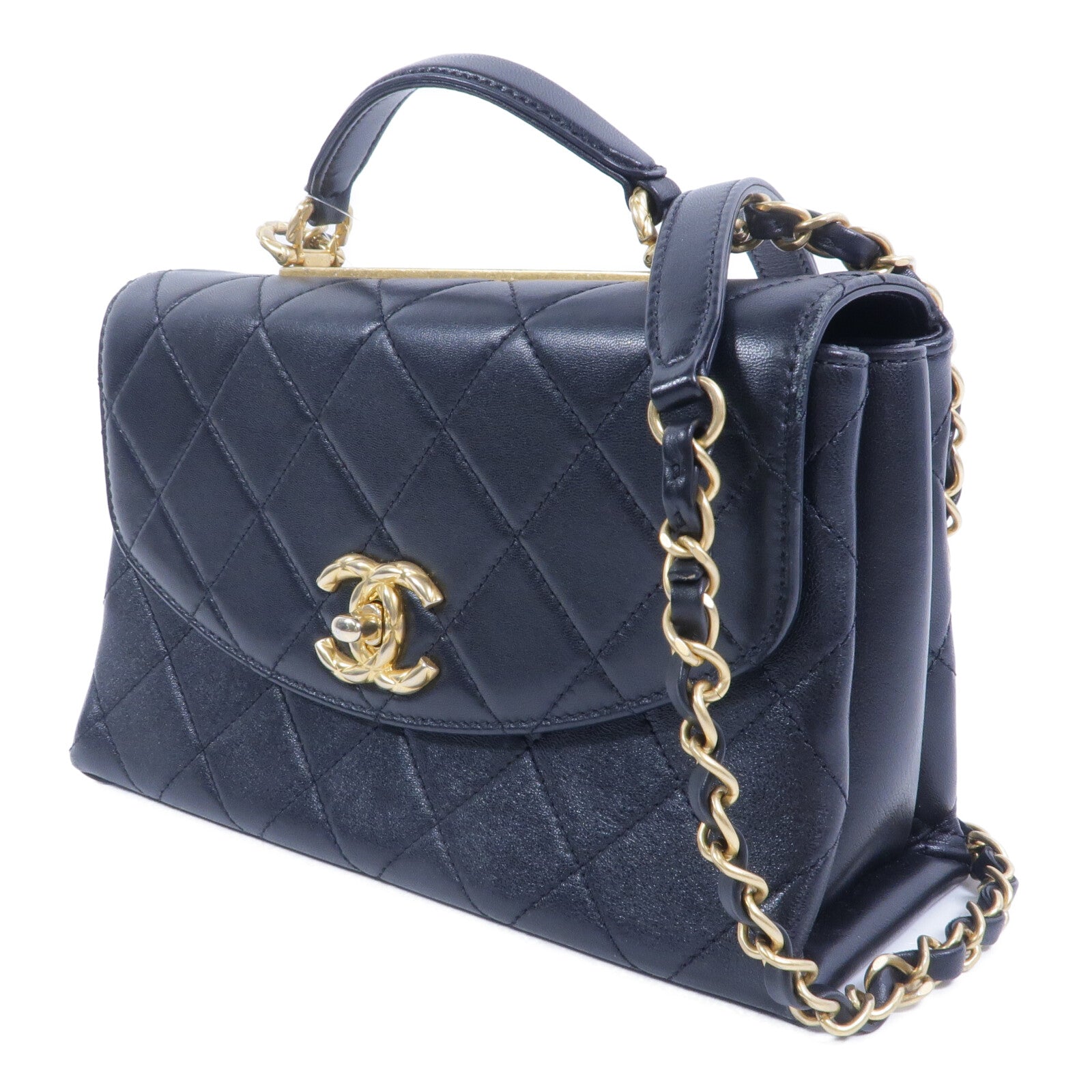 CHANEL 牛皮皮革2way Shoulder Bag手挽肩背兩用袋
