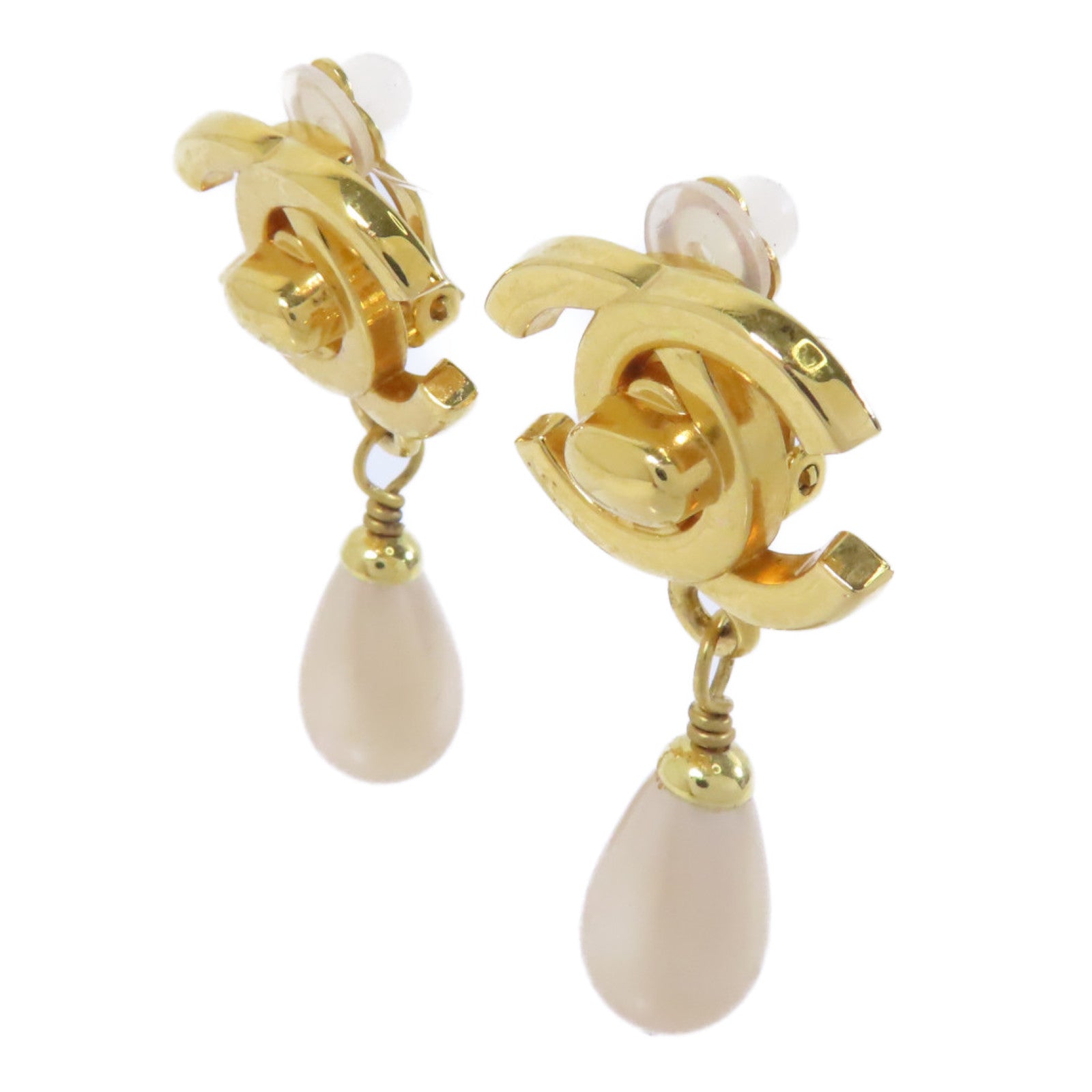 CHANEL 金屬Vintage Earrings耳環金色