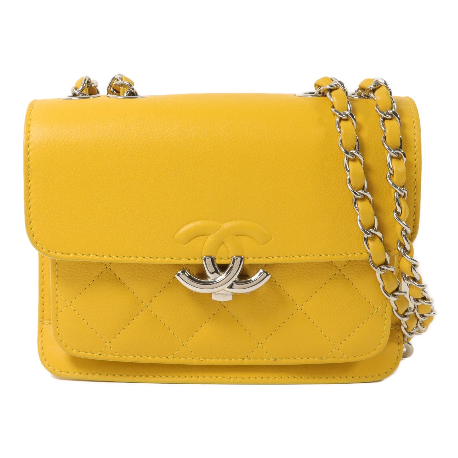 CHANEL 牛皮皮革Shoulder Bag鏈帶肩背袋