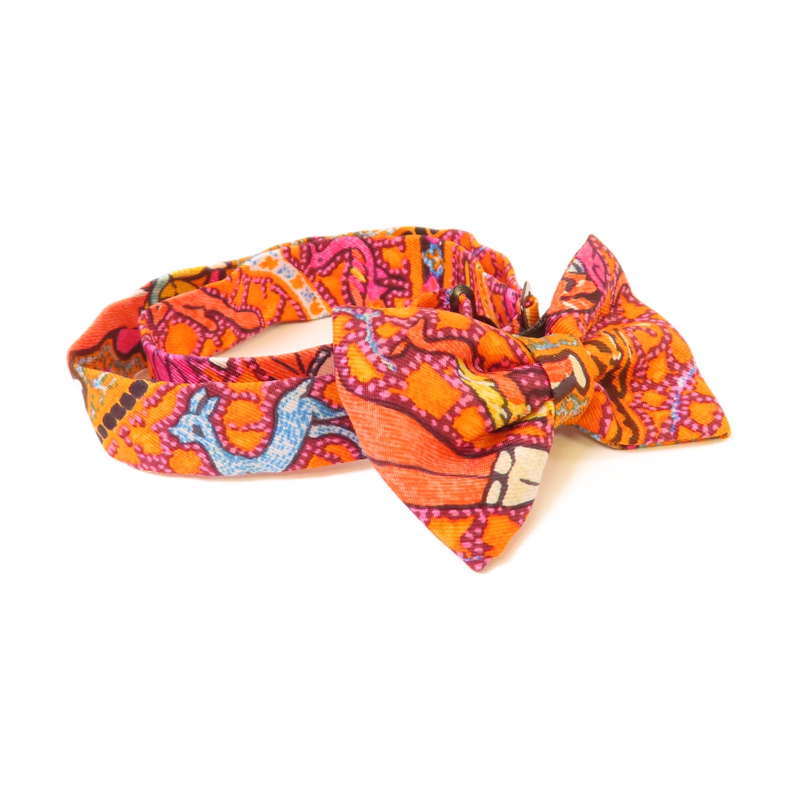HERMES 【激減優惠】絲質Bow Tie煲呔(蝶形領結)橙色/彩色