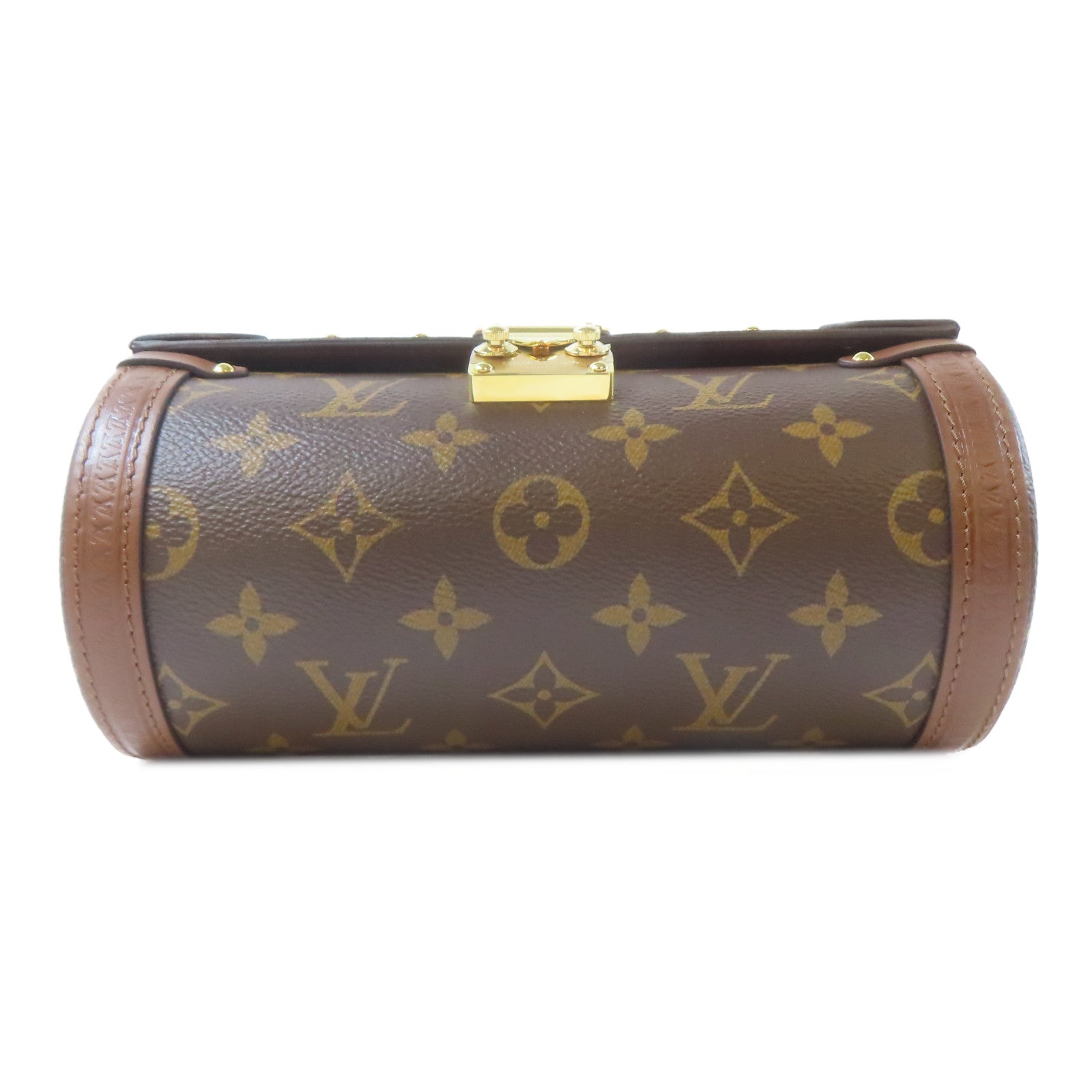 LOUIS VUITTON Monogram Papillon Trunk金扣手挽肩背兩用袋啡色