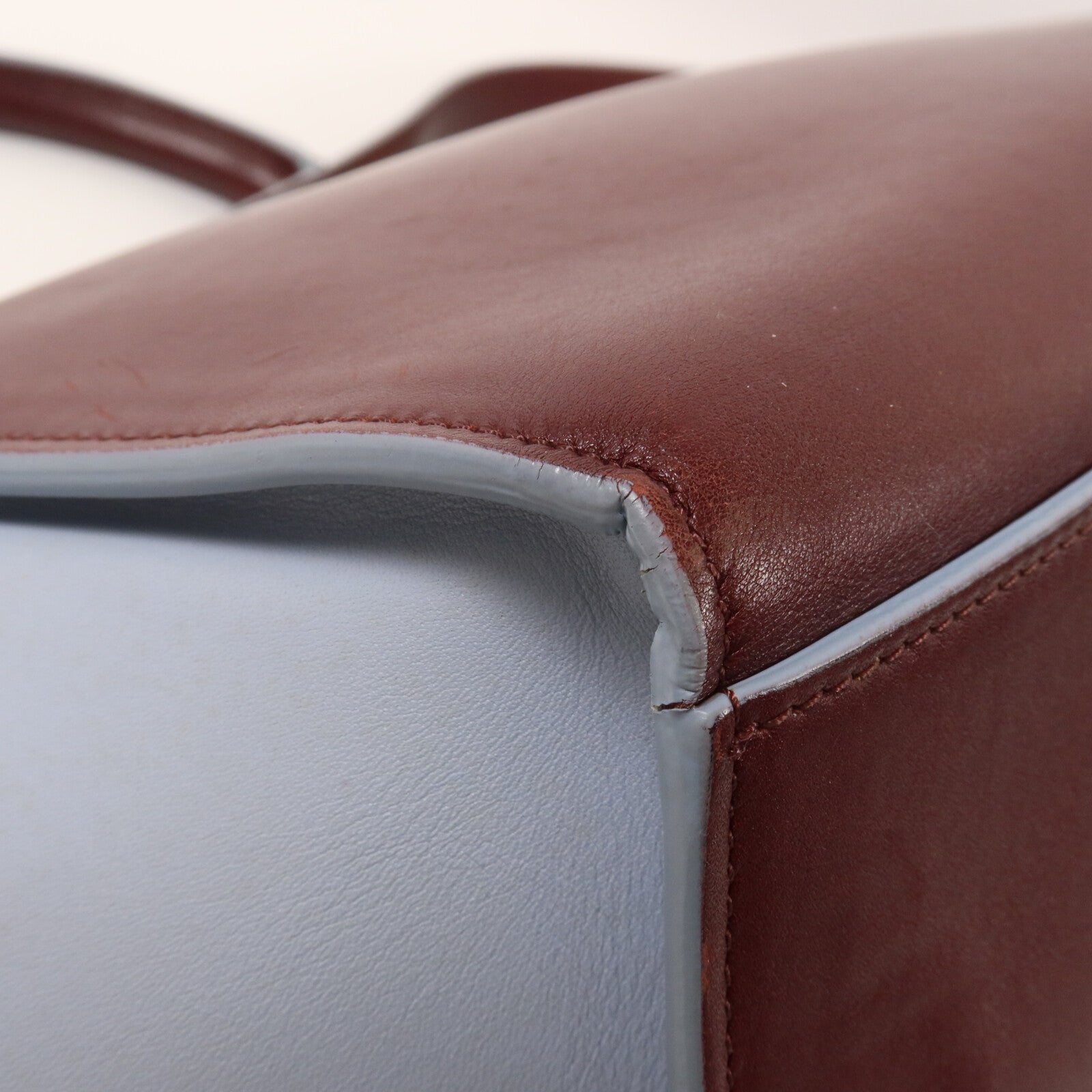 CELINE 牛皮皮革Trapeze Small手挽肩背兩用袋