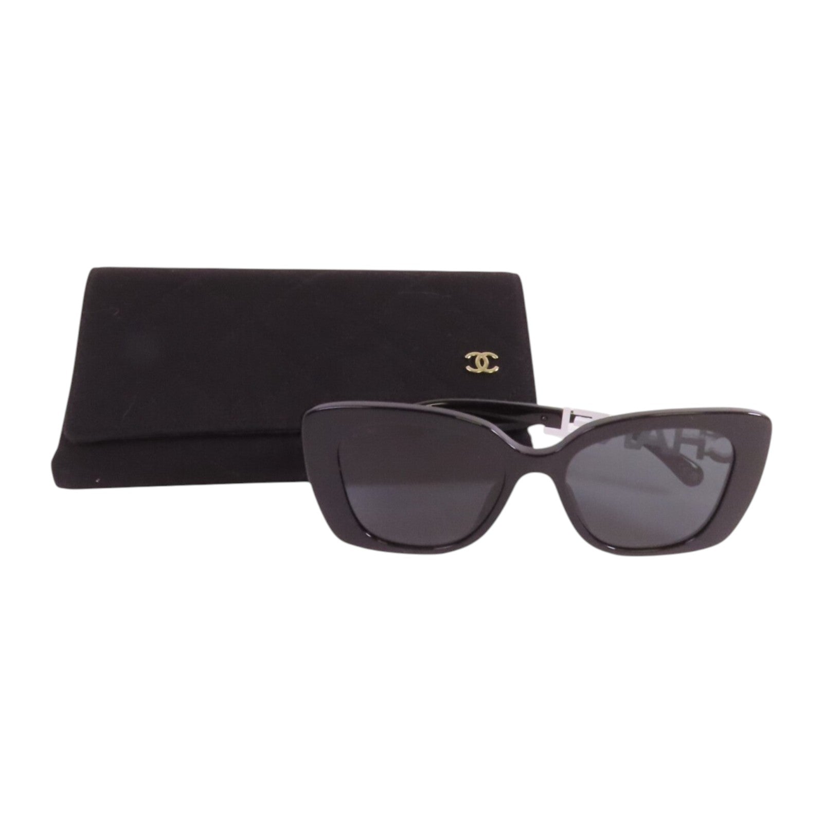 CHANEL PVC/水鑽Sunglasses太陽眼鏡