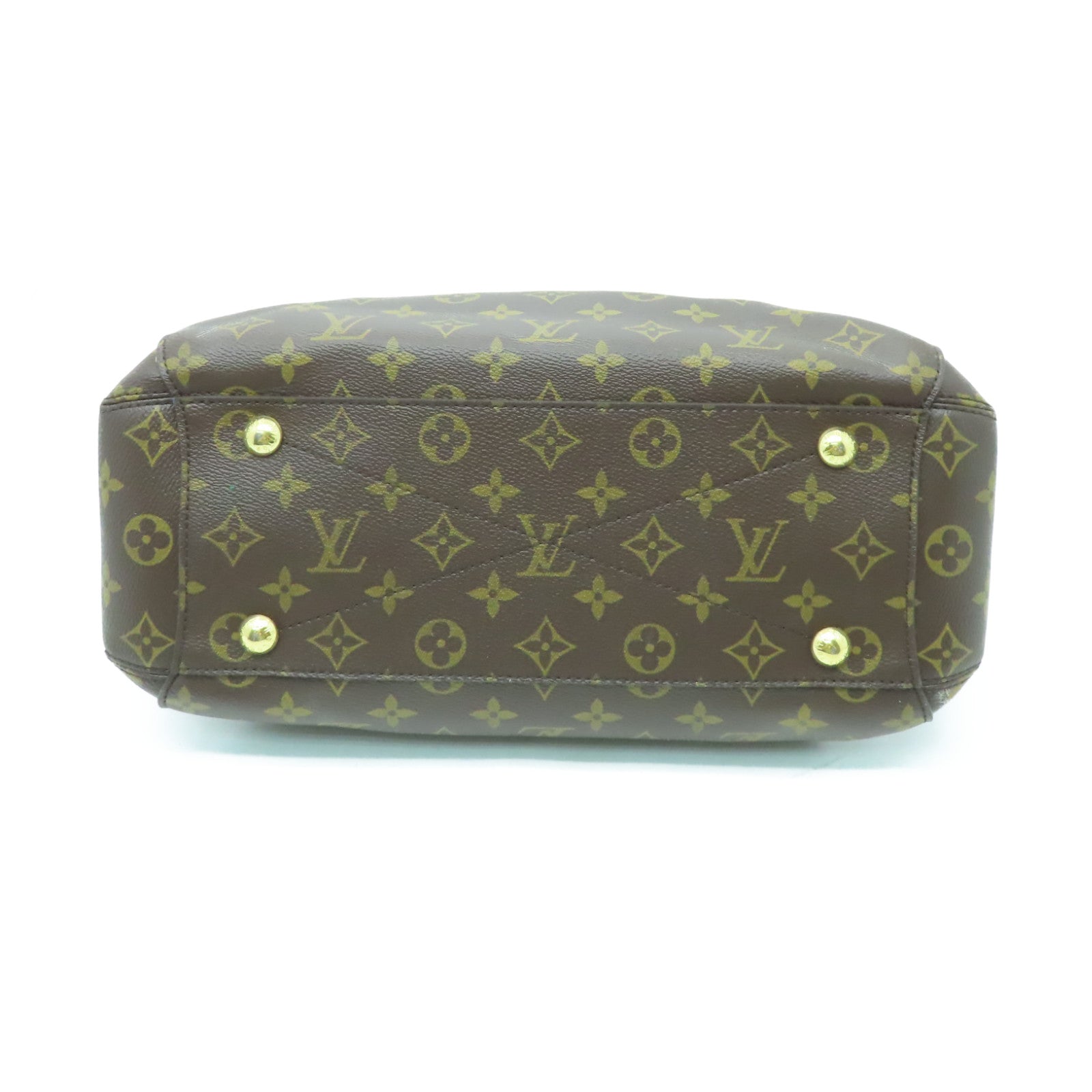 LOUIS VUITTON 【激減優惠】Monogram Montaigne MM金扣手挽肩背兩用袋啡色