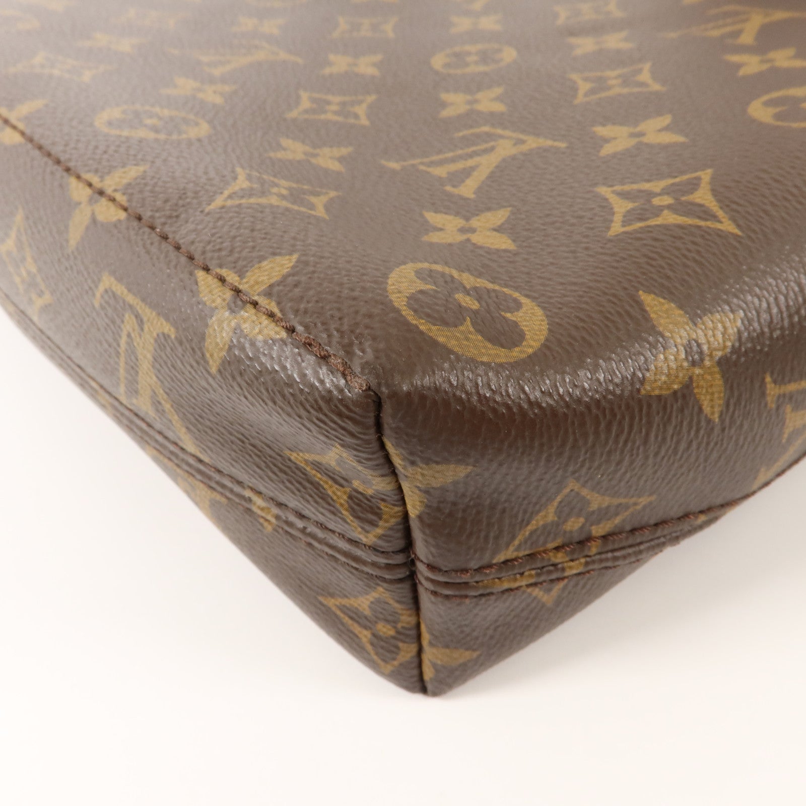 LOUIS VUITTON Monogram Macassar Magnetic Messenger Bag肩背袋棕色