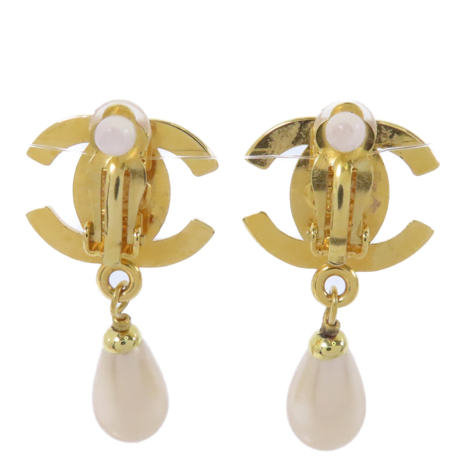 CHANEL 金屬Vintage Earrings耳環金色