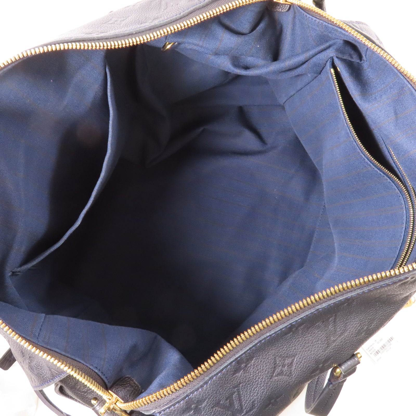LOUIS VUITTON Monogram Empreinte Lumineuse GM金扣肩背袋黑色