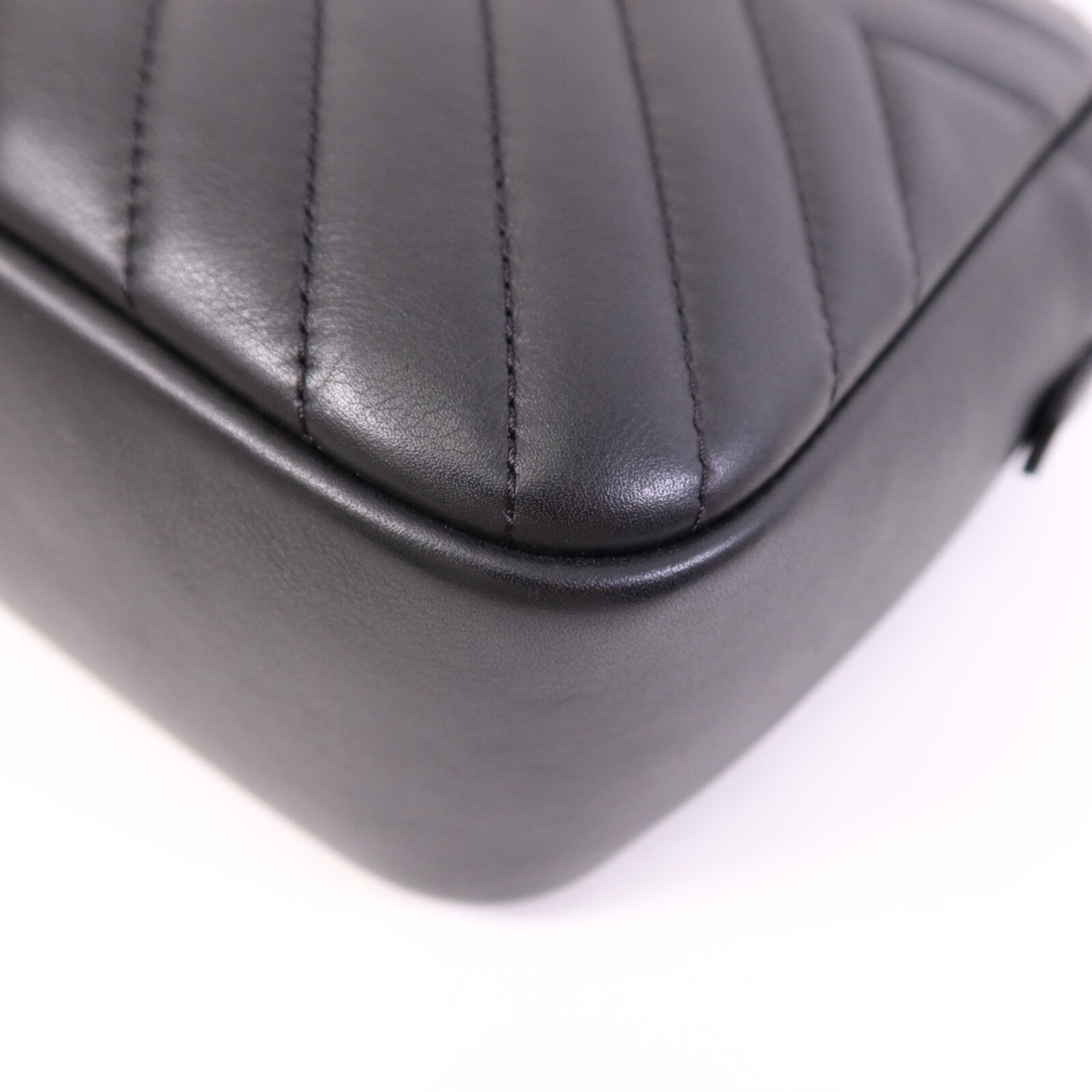 CHANEL 【激減優惠】牛皮皮革Shoulder Bag銀扣鏈帶肩背袋