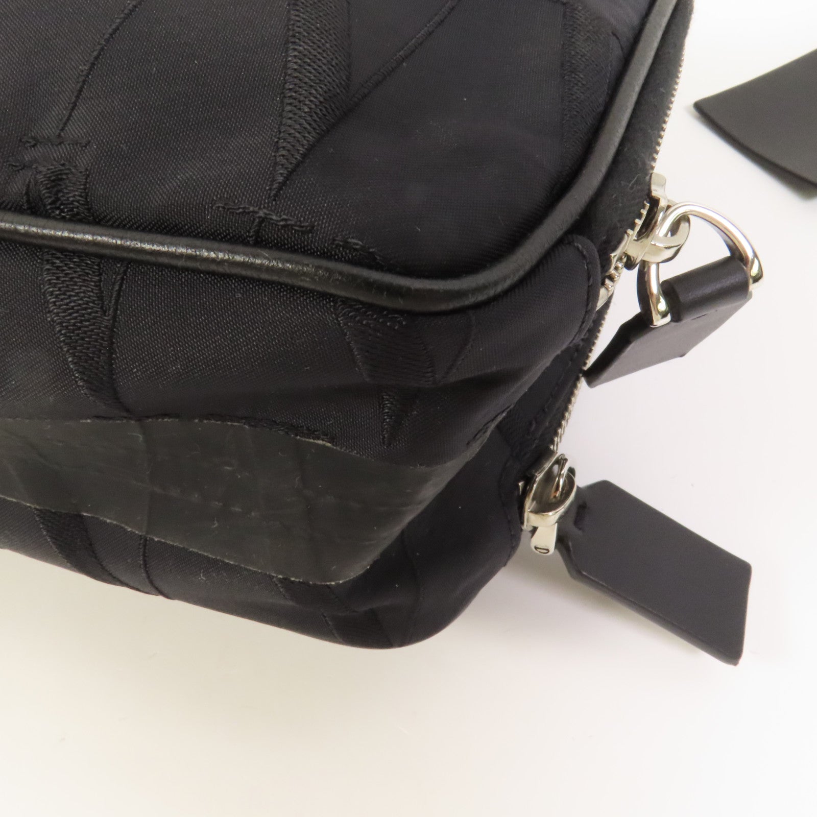 Valentino 尼龍Camera Bag銀扣肩背袋