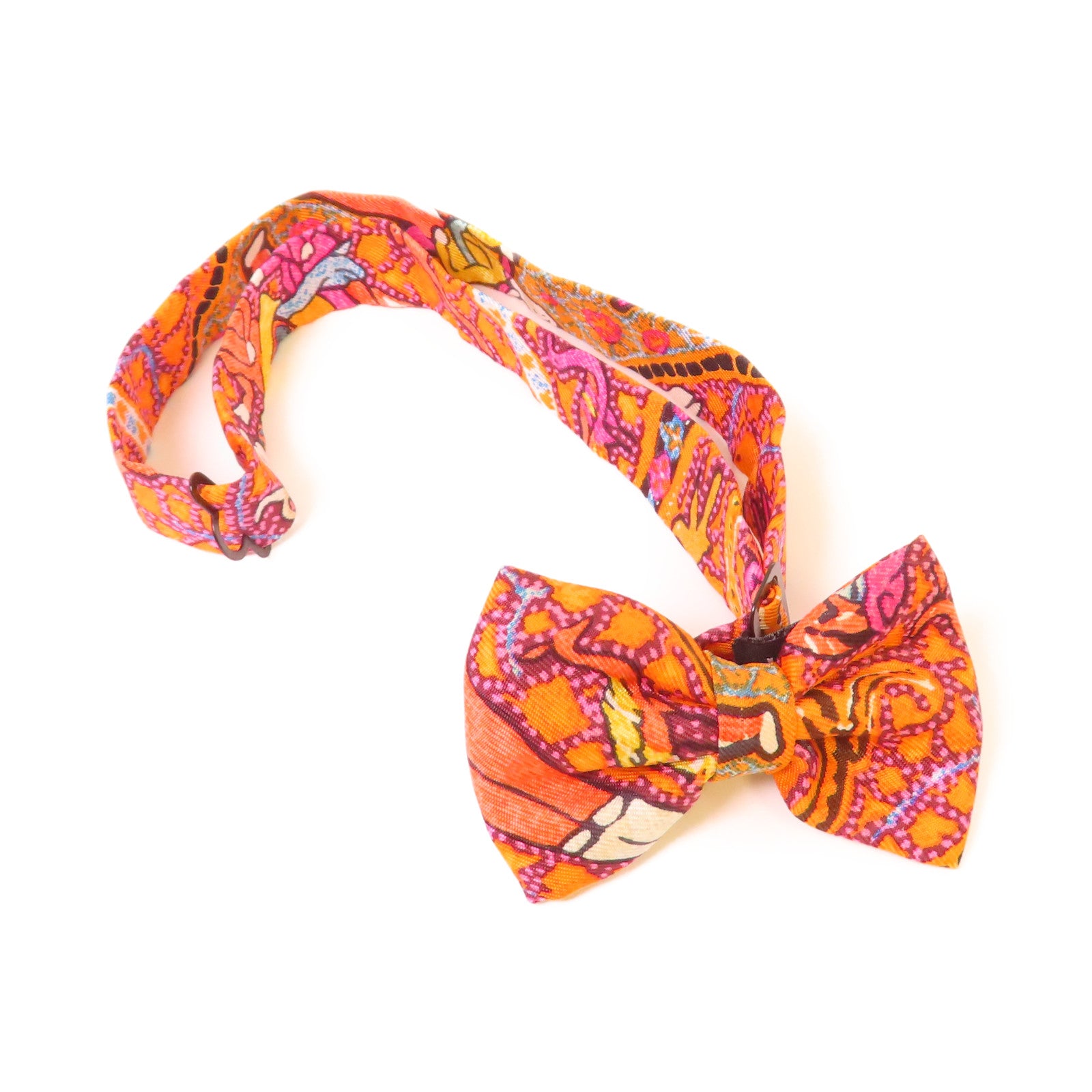 HERMES 【激減優惠】絲質Bow Tie煲呔(蝶形領結)橙色/彩色