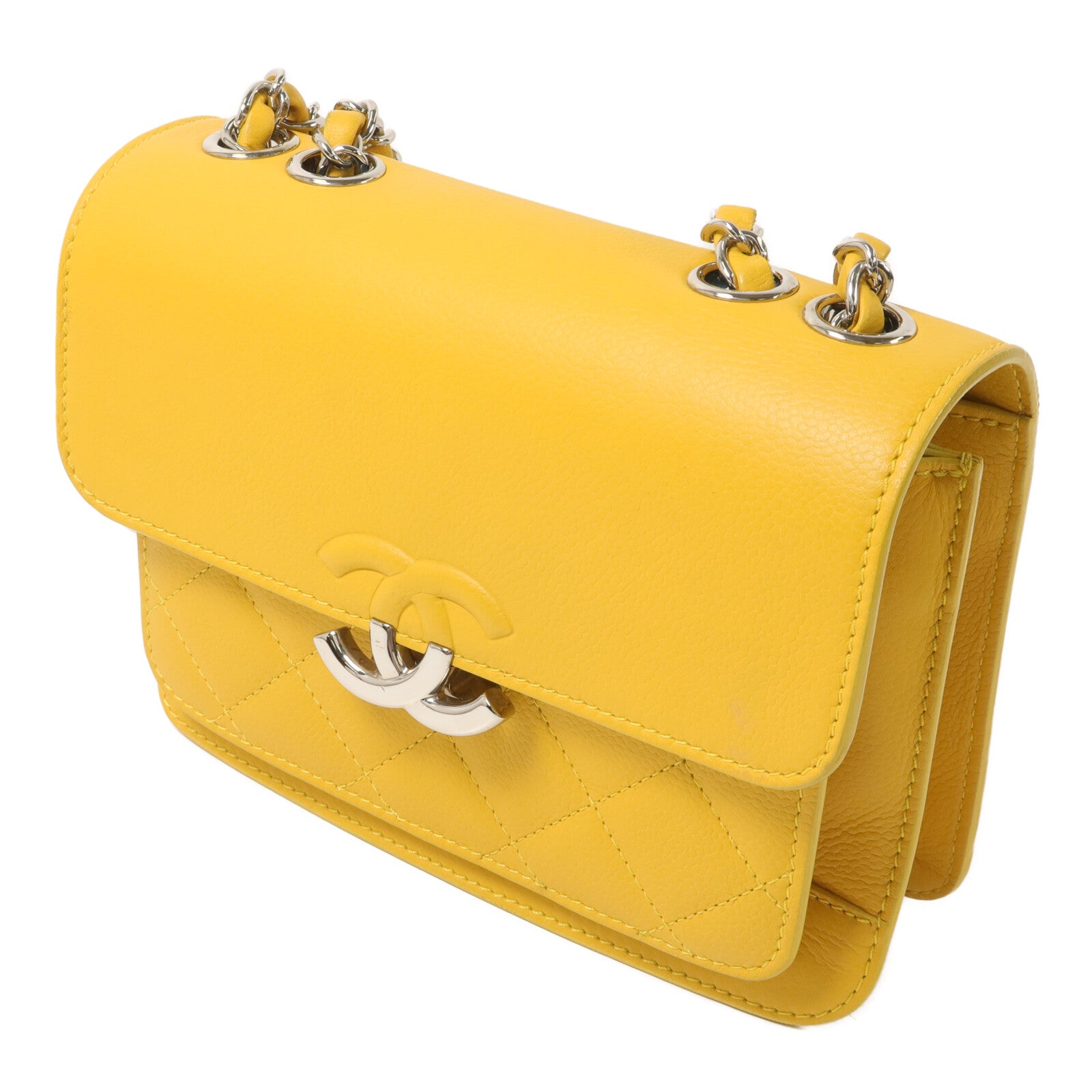 CHANEL 牛皮皮革Shoulder Bag鏈帶肩背袋