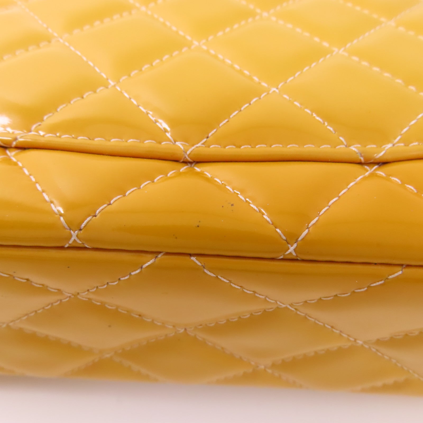 CHANEL 漆皮皮革Classic 25銀扣鏈帶肩背袋