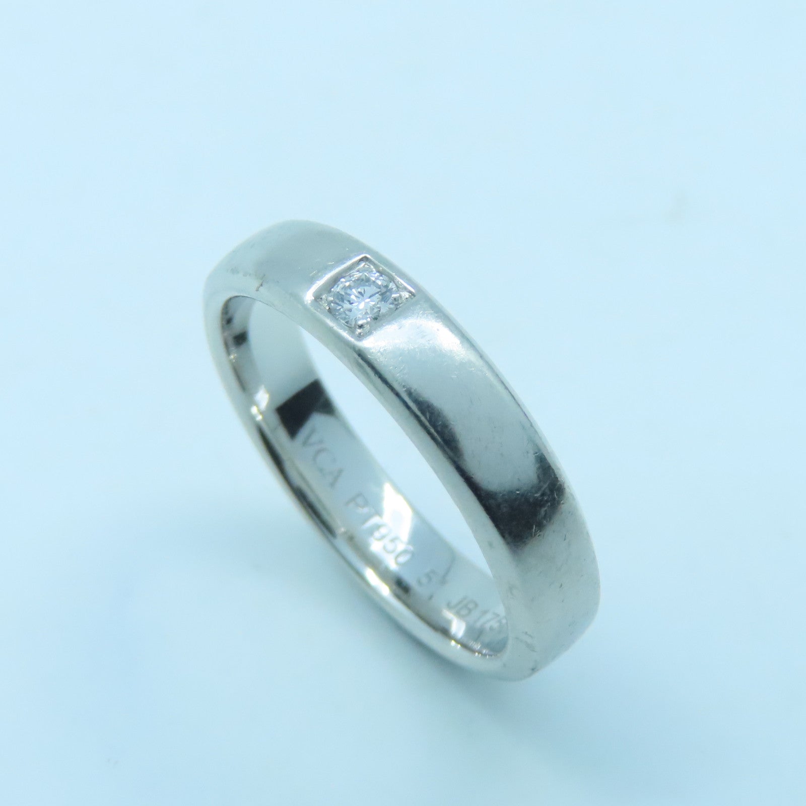 Van Cleef & Arpels 【激減優惠】PT950鉑金Silver Ring戒指US#5.75