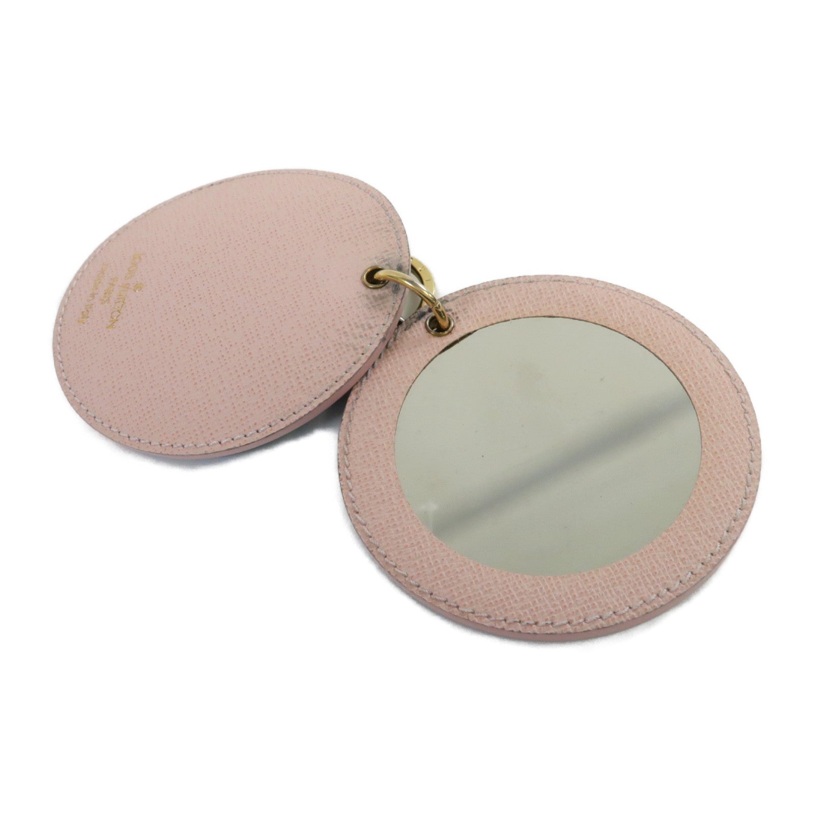 LOUIS VUITTON 【激減優惠】Monogram Mirror Key Ring金扣鎖匙扣啡色/粉紅色