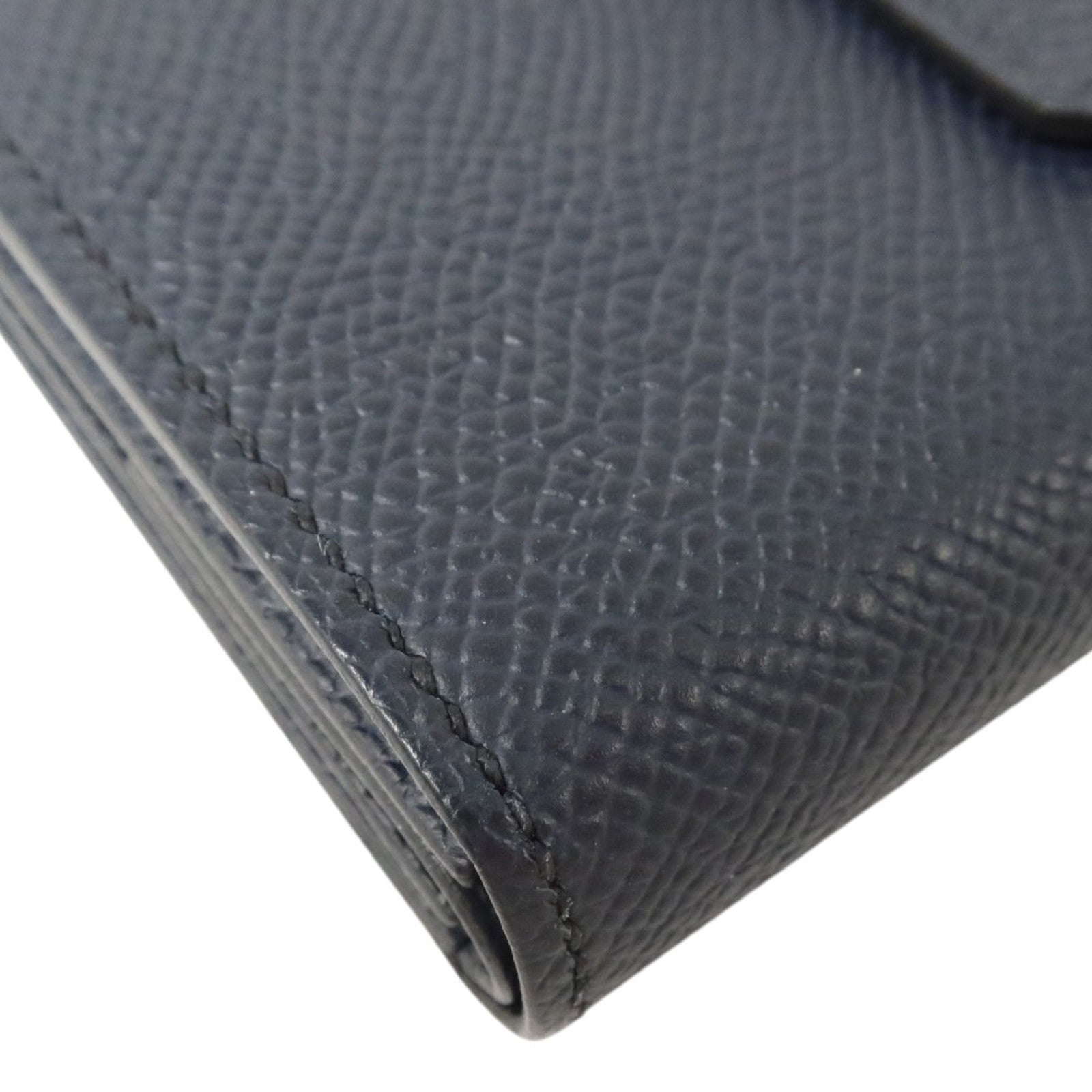 HERMES EpsomBearn Mini Wallet銀扣零錢包Bleu Nuit